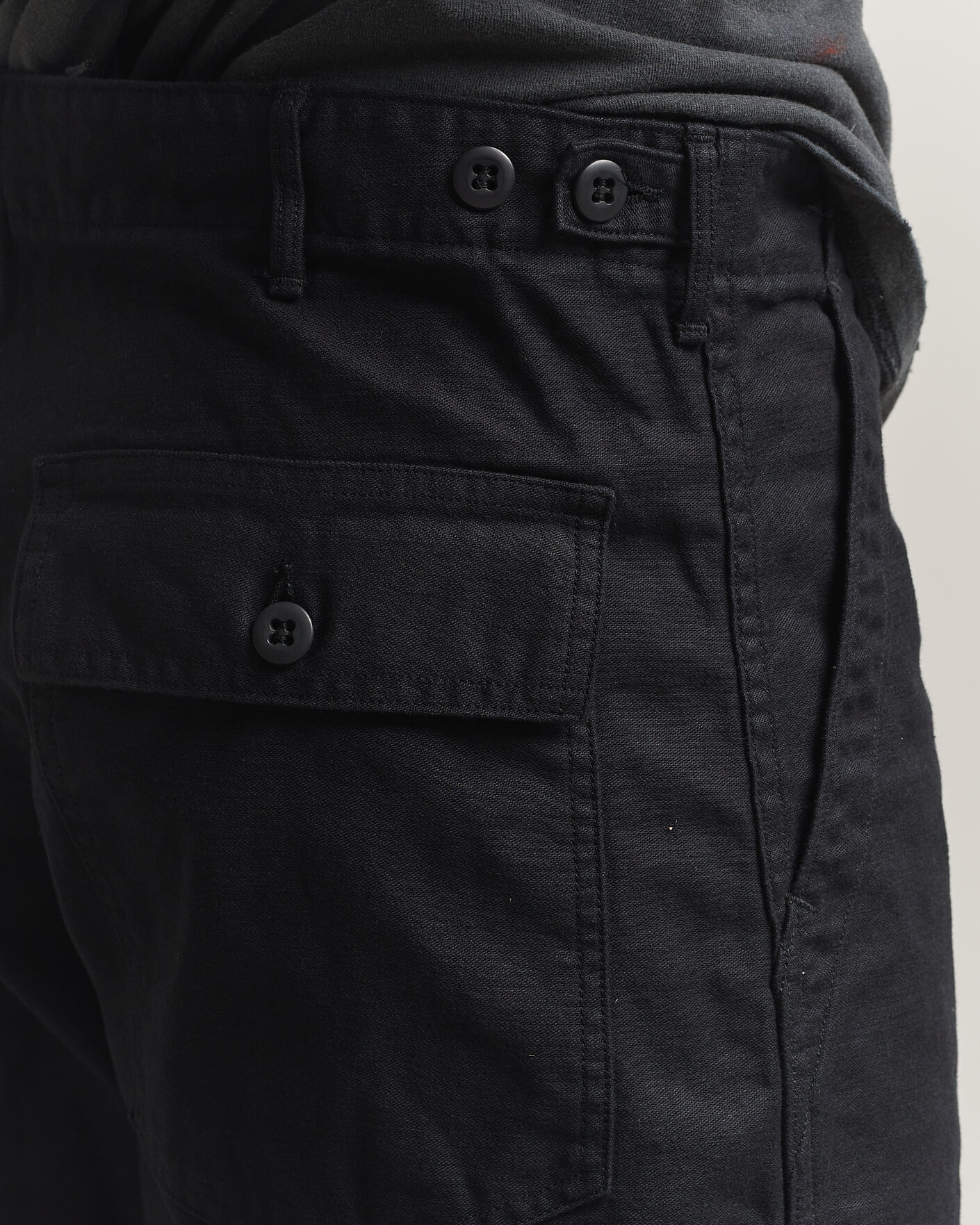 Herre | Bukser | orSlow | Regular Fit Original Sateen Fatigue Pants Black