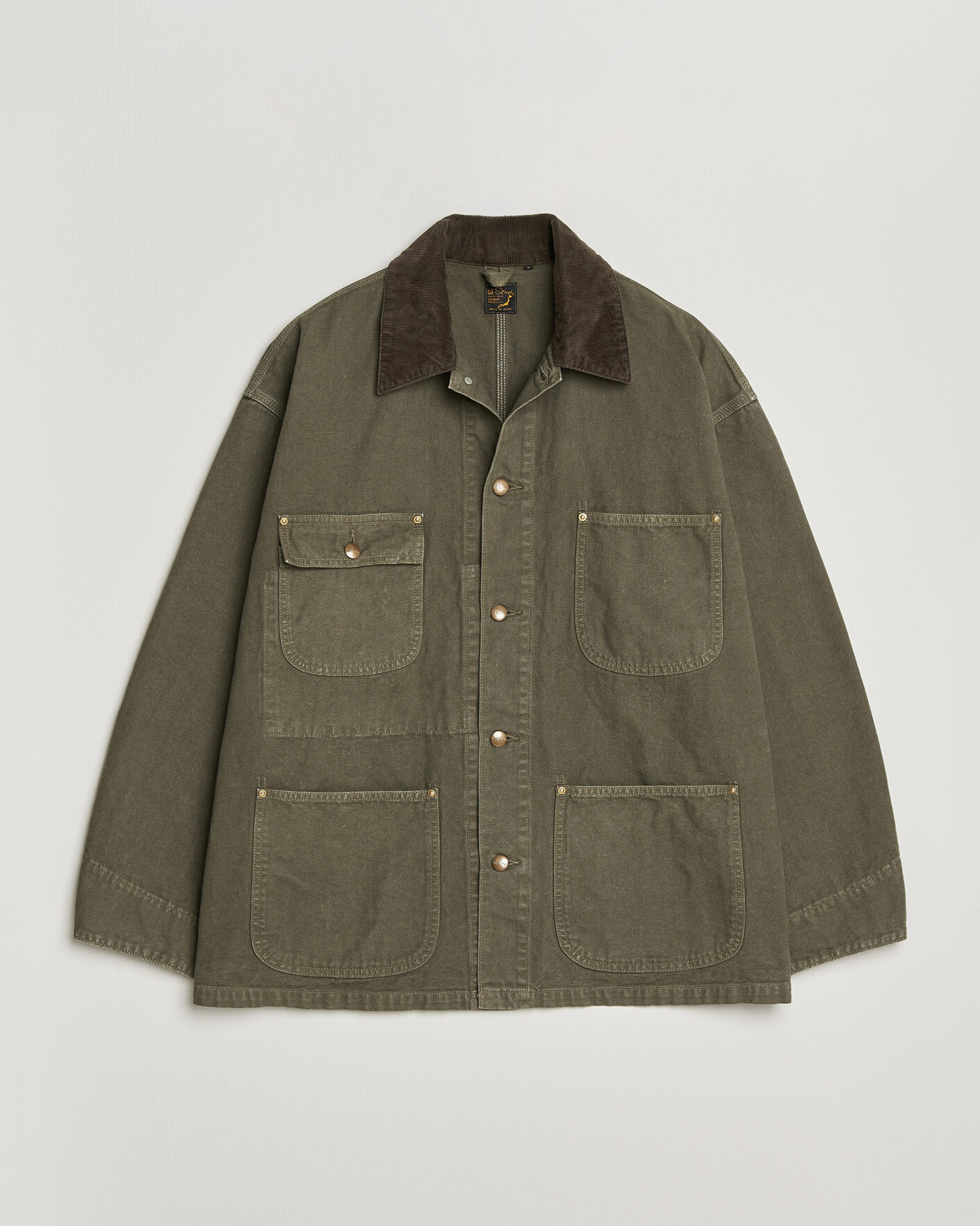 Herre | Jakker | orSlow | Oxford Coverall Chore Jacket Army Green