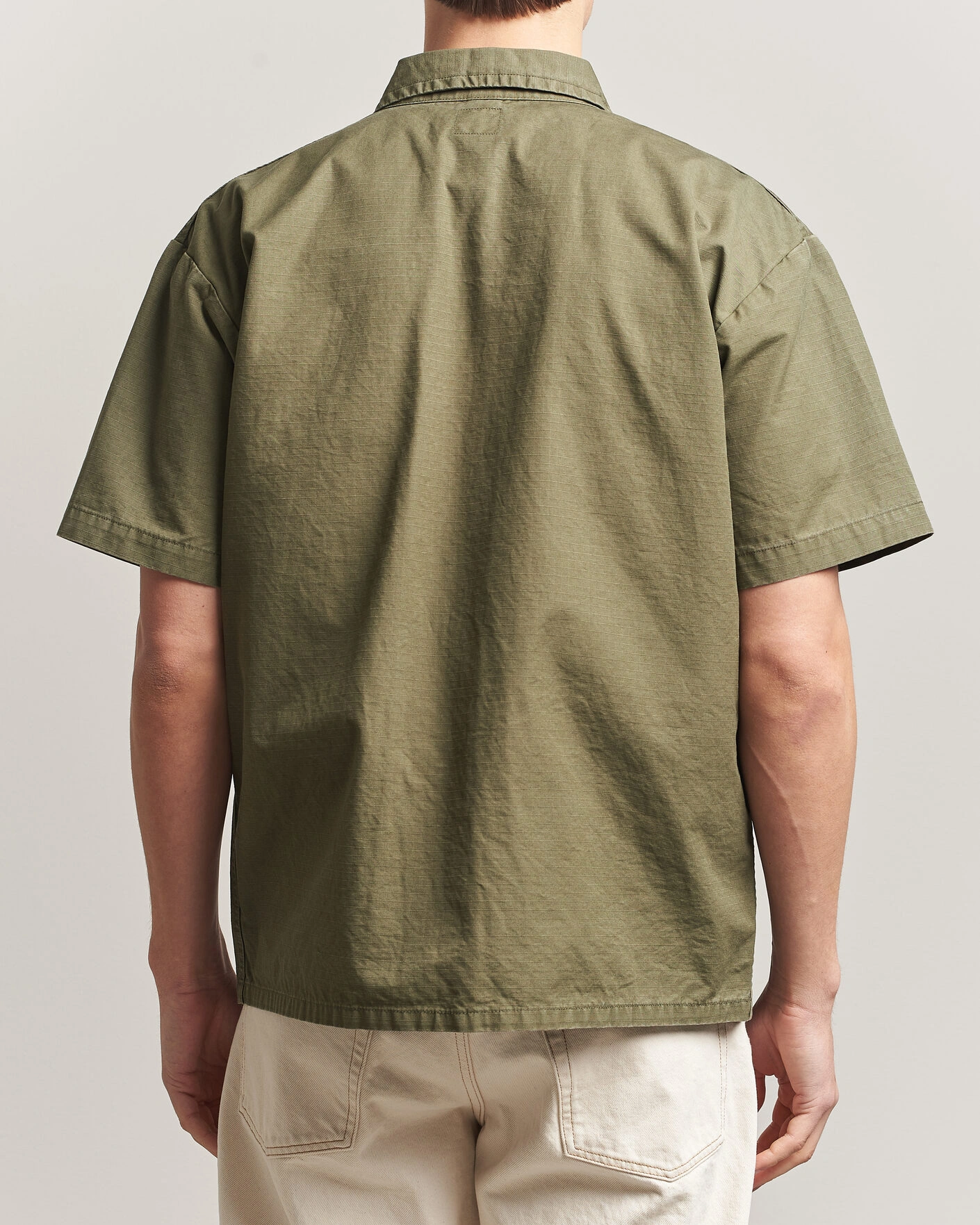 Herre | Skjorter | orSlow | Short Sleeve Utility Shirt Army Green