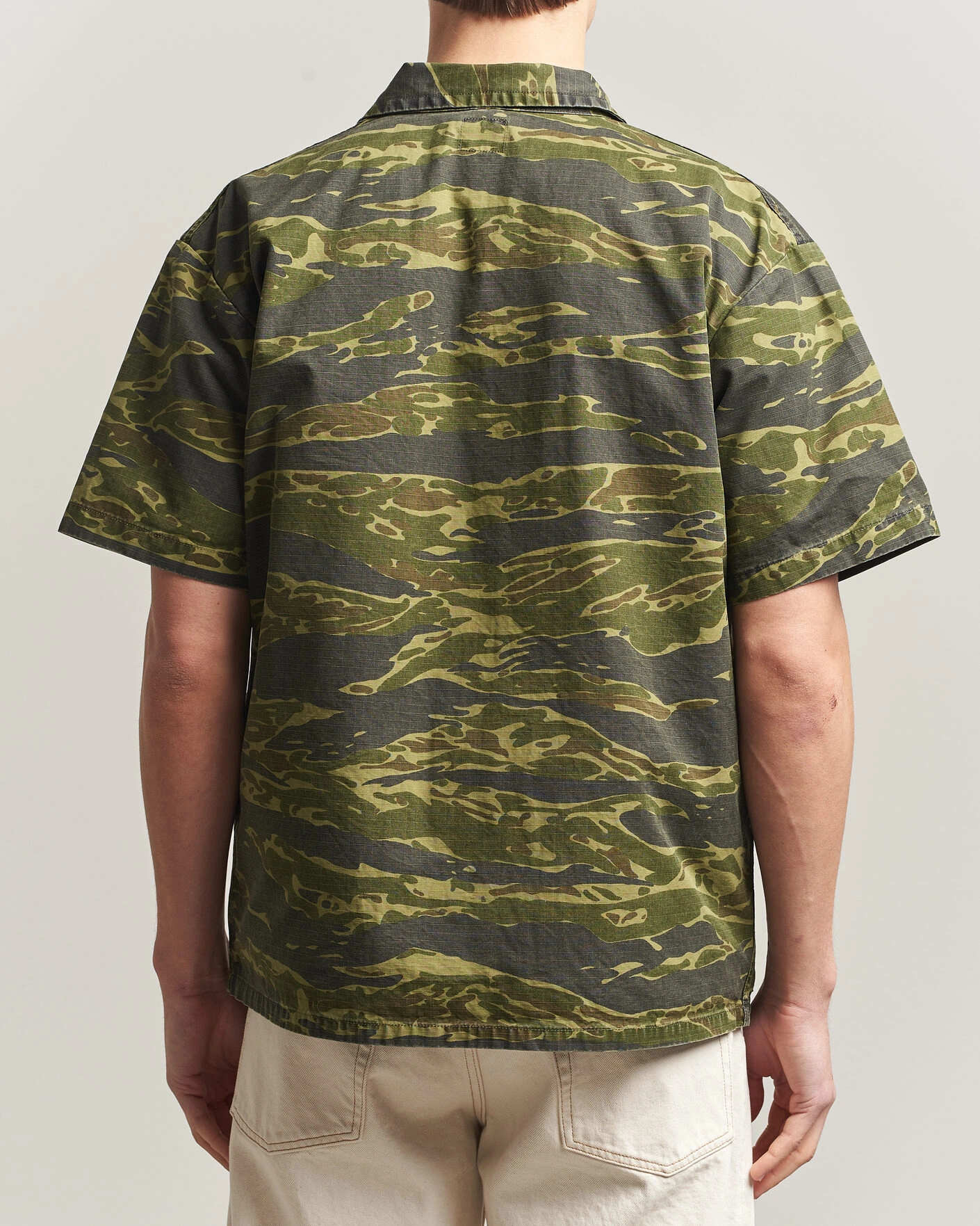 Herre | Skjorter | orSlow | Short Sleeve Utility Shirt Tiger Camo