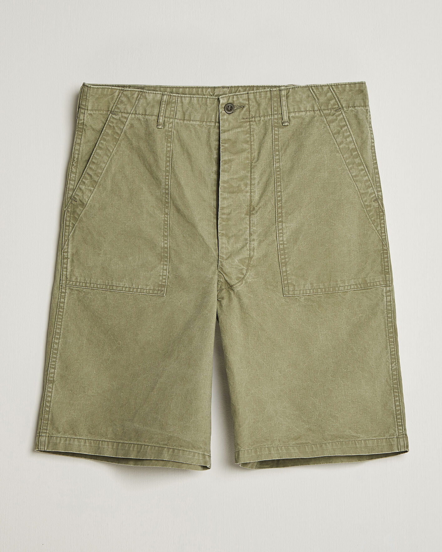 Herre | Shorts | orSlow | Summer Fatigue Shorts Washed Army Green