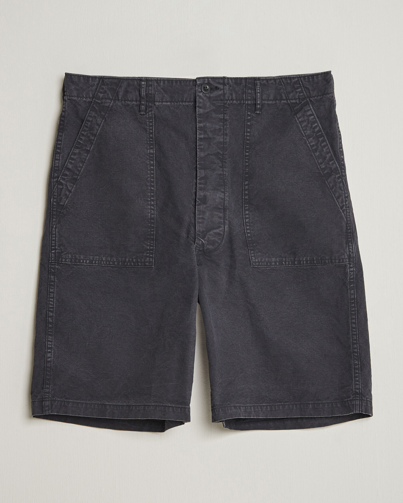 Herre | Shorts | orSlow | Summer Fatigue Shorts Washed Black