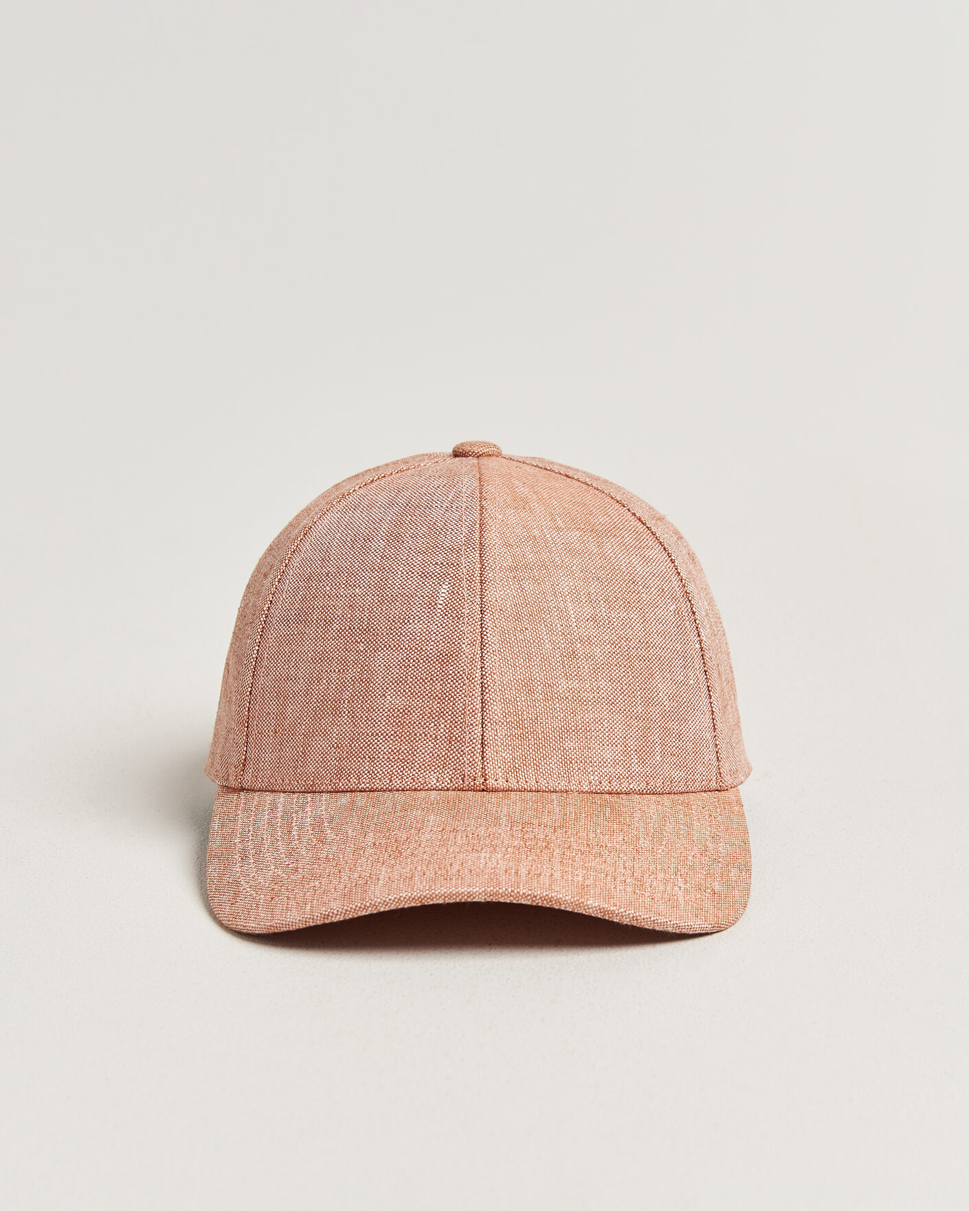 Herre | Hatter og capser | Varsity Headwear | Linen Baseball Cap Pale Rust
