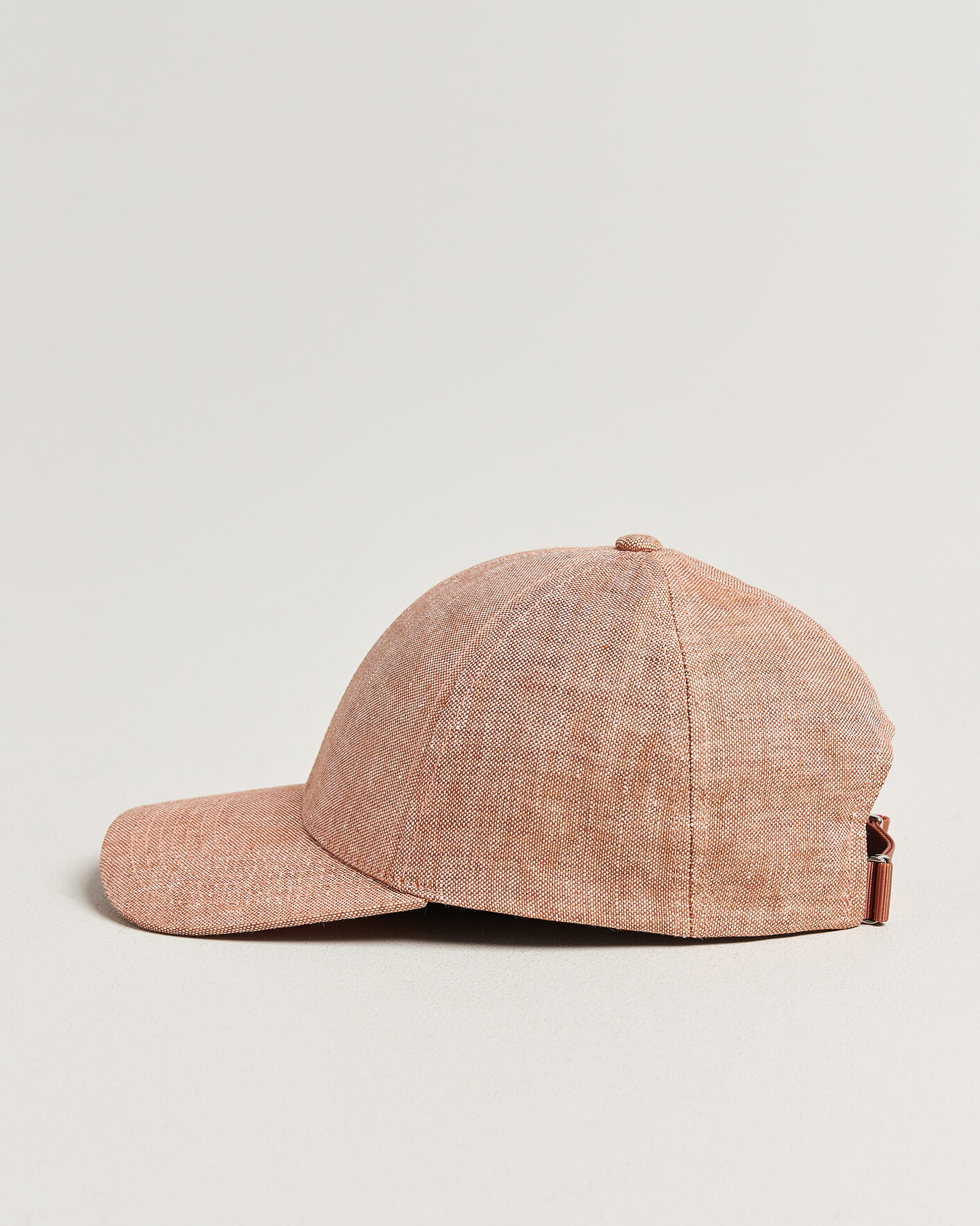 Herre | Hatter og capser | Varsity Headwear | Linen Baseball Cap Pale Rust