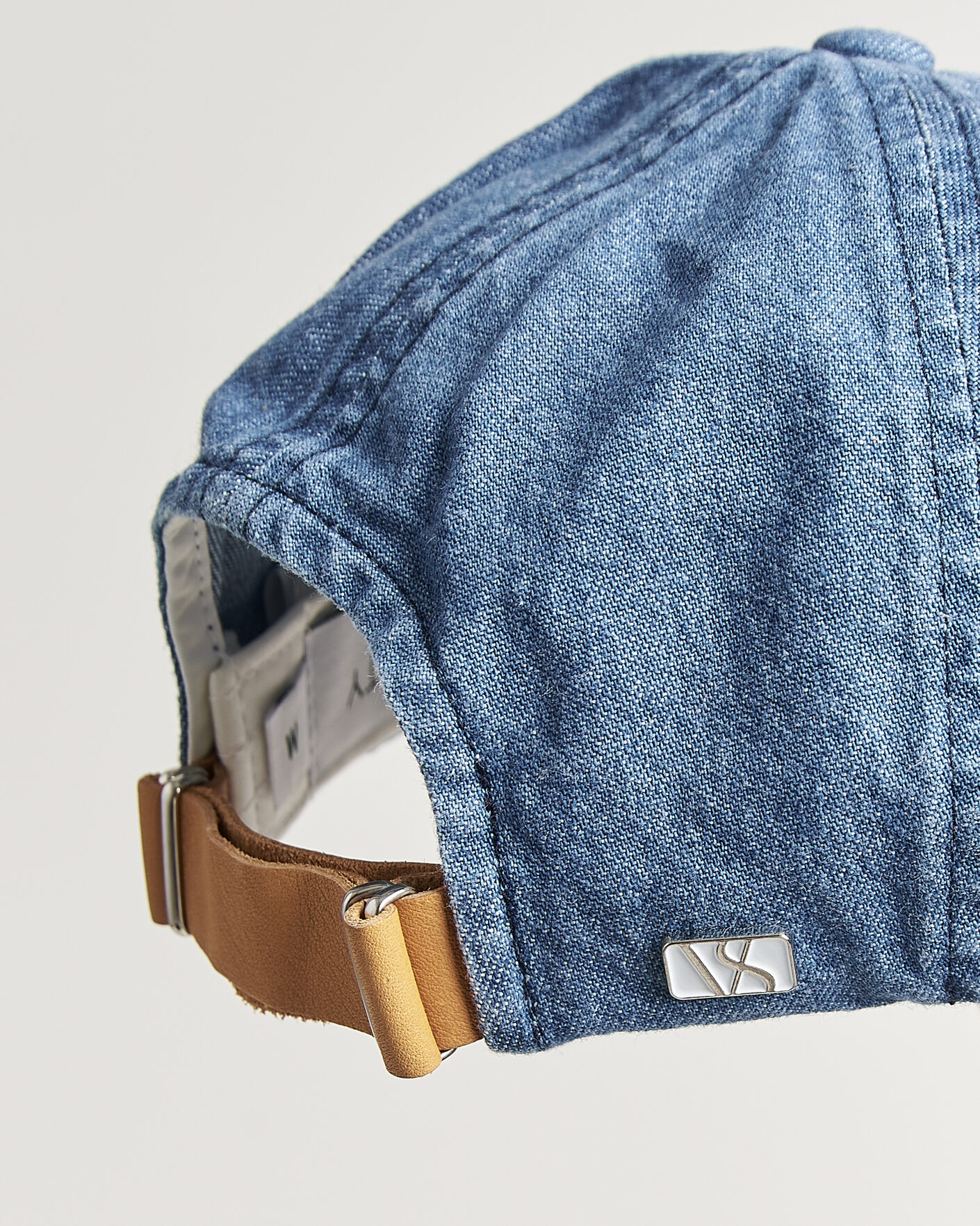 Herre | Hatter og capser | Varsity Headwear | Washed Denim Baseball Cap Indigo