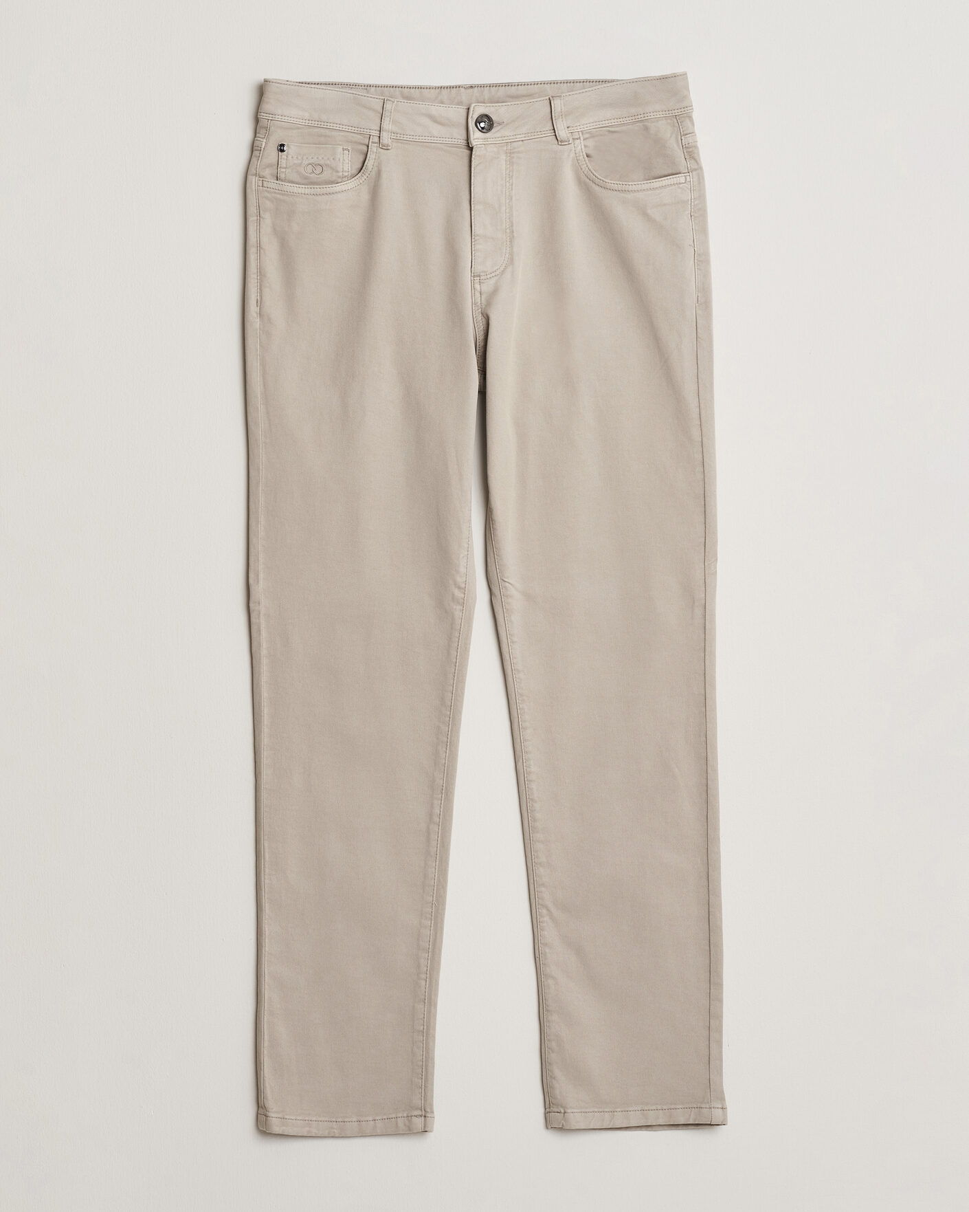 Herre | Bukser | Oscar Jacobson | Slim Fit 5-Pocket Chino Beige