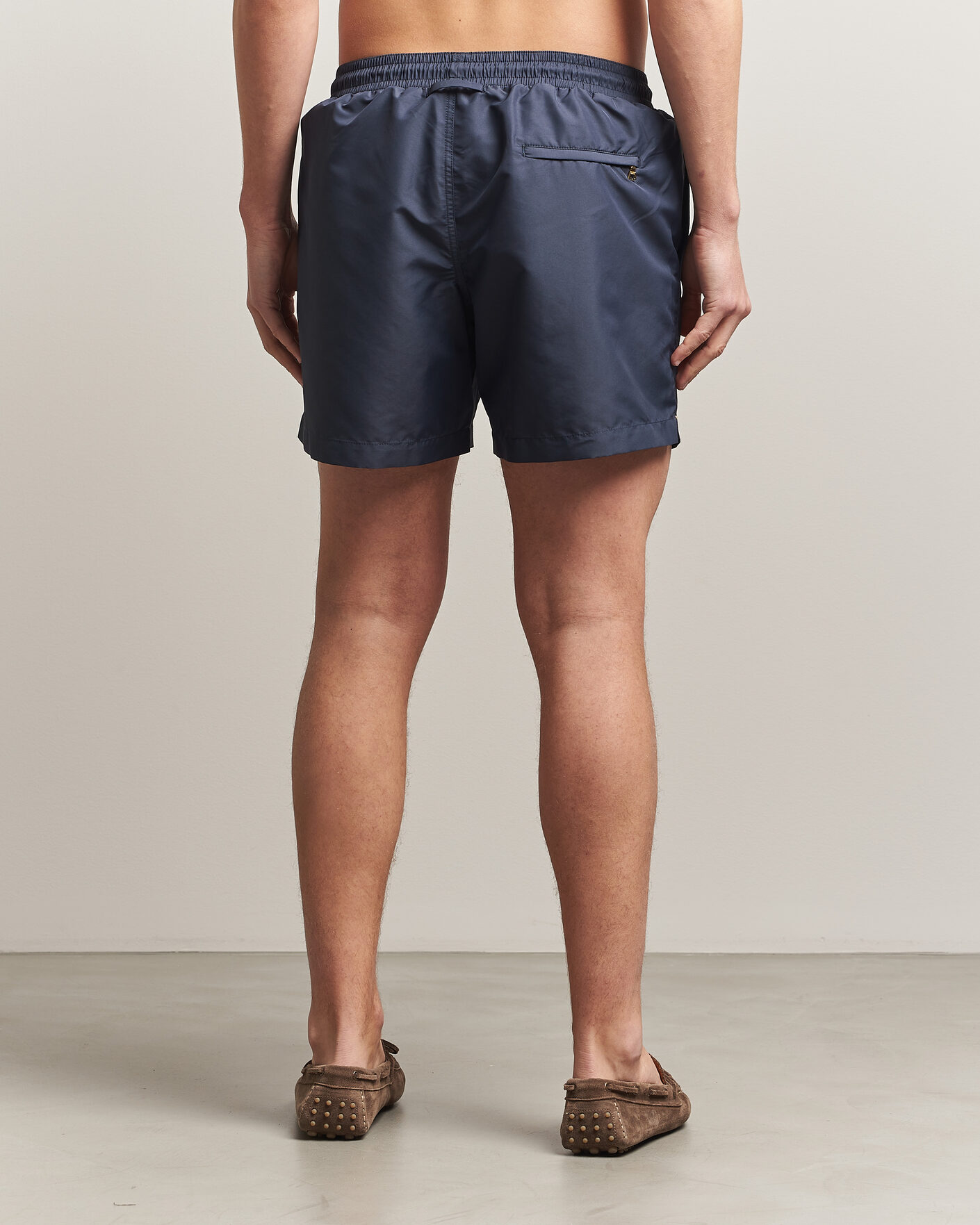 Herre | Badeshorts | Orlebar Brown | Boxer Solid Drawstring Swim Shorts Granite