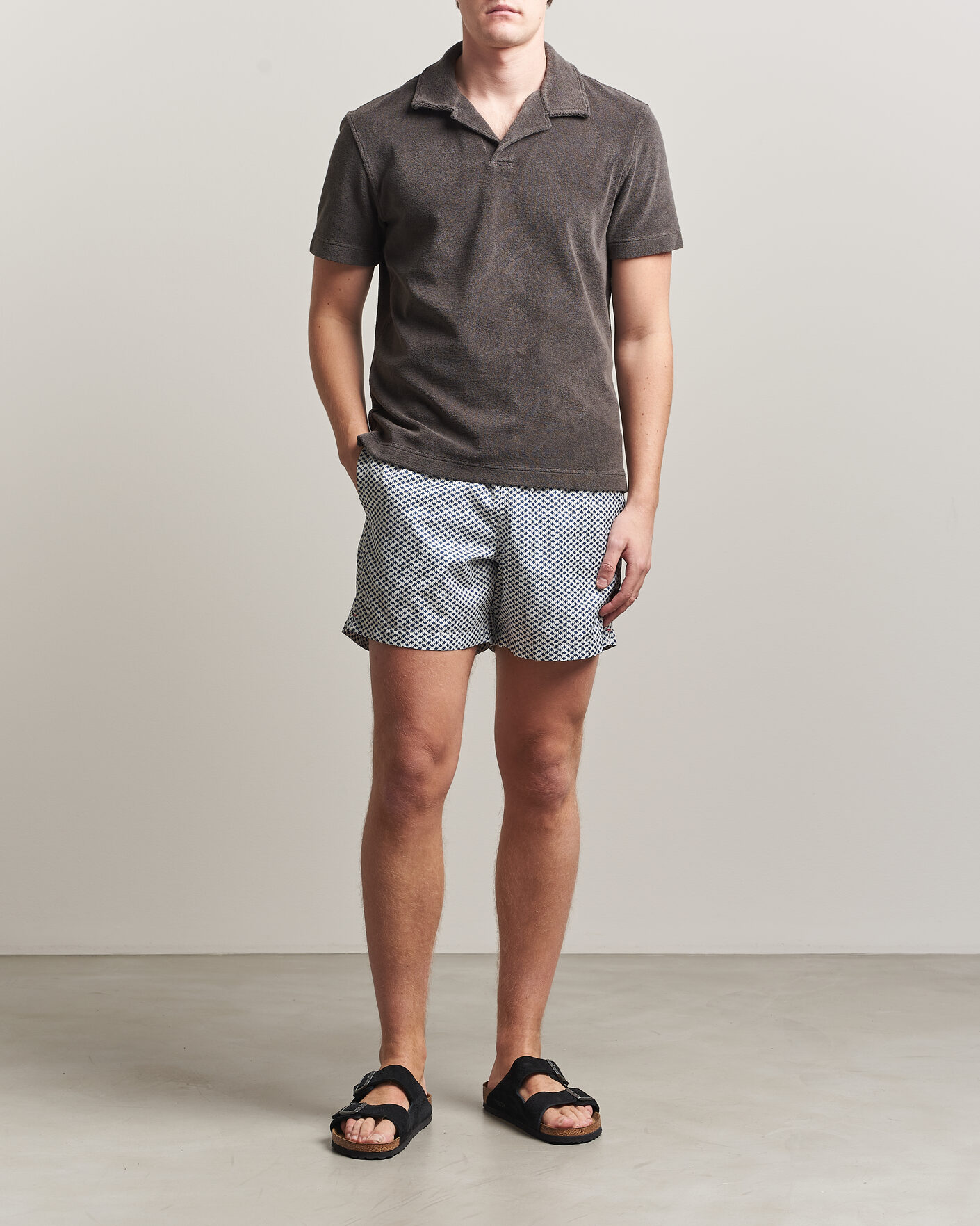 Herre | Badeshorts | Orlebar Brown | Boxer Modula Drawstring Swim Shorts Nova Blue