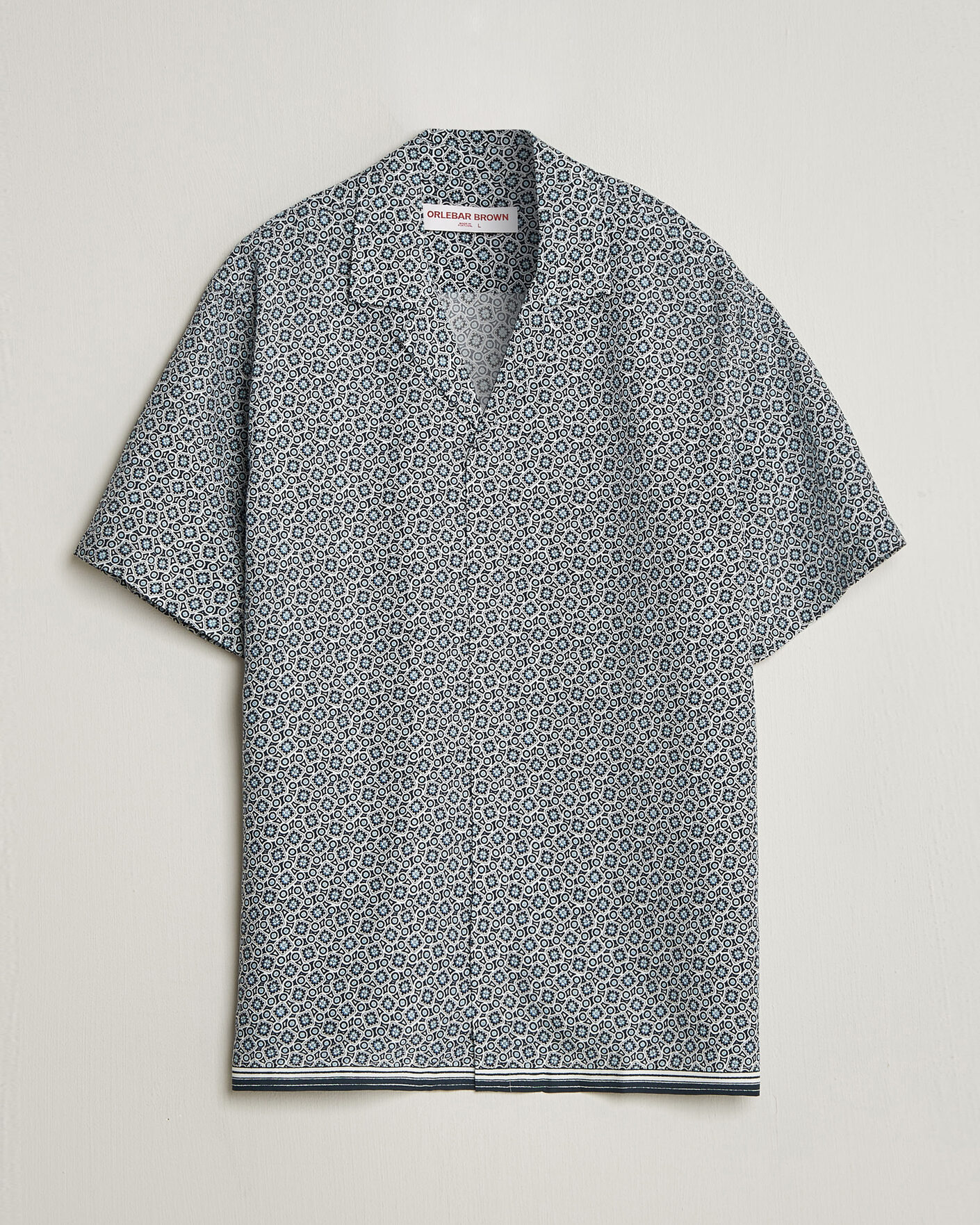 Herre | Skjorter | Orlebar Brown | Maitan Lyocel Petola Shirts Night Iris