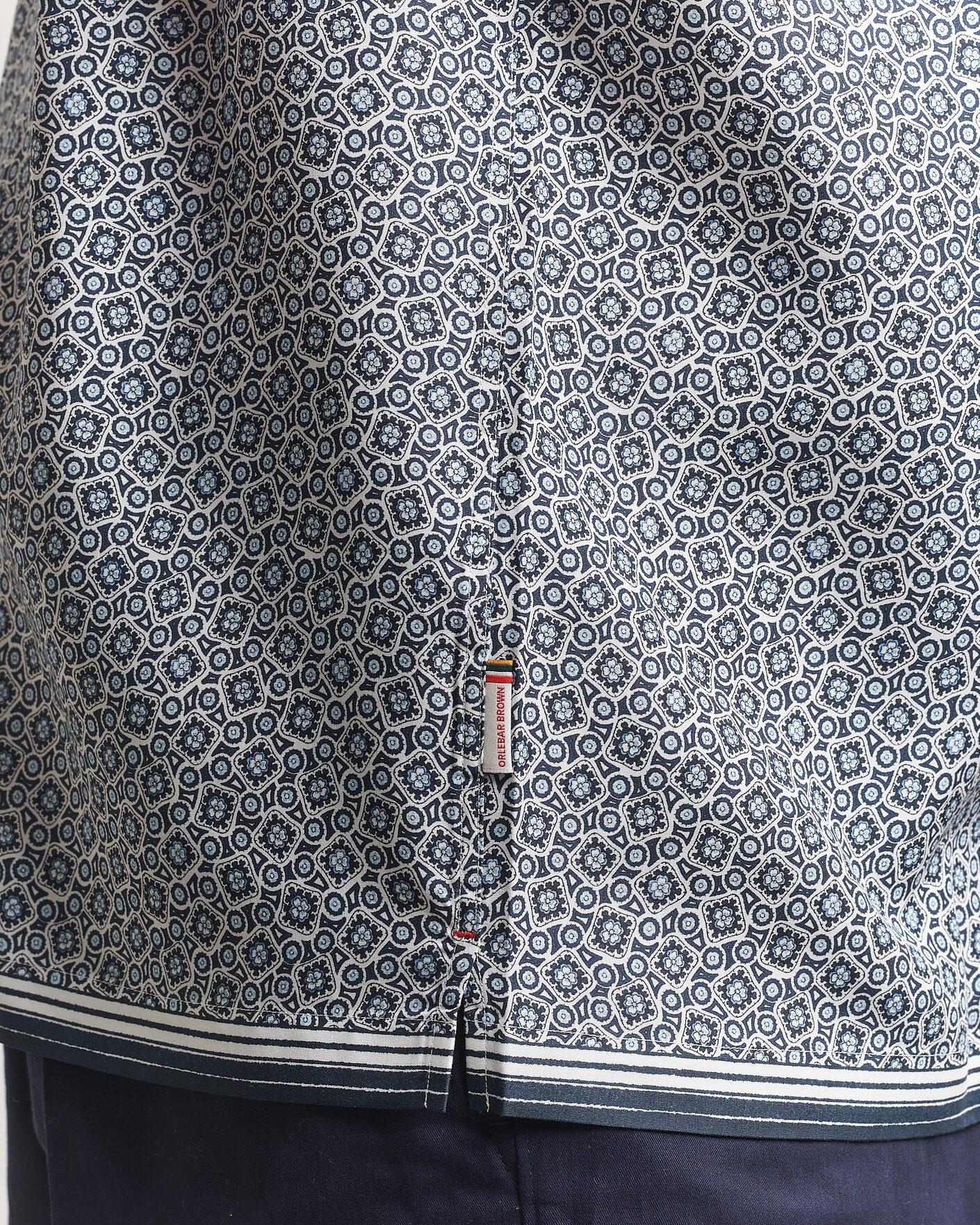 Herre | Skjorter | Orlebar Brown | Maitan Lyocel Petola Shirts Night Iris