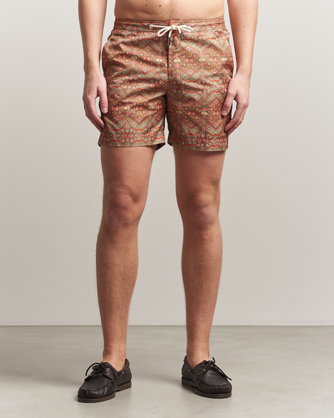 Herre | Badeshorts | Orlebar Brown | Bulldog Drawcord Carnival Swim Shorts Vermillion
