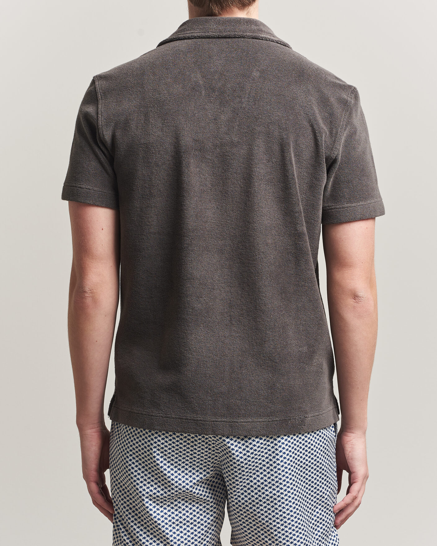 Herre | Pikéer | Orlebar Brown | Terry Resort Polo Elephant Grey