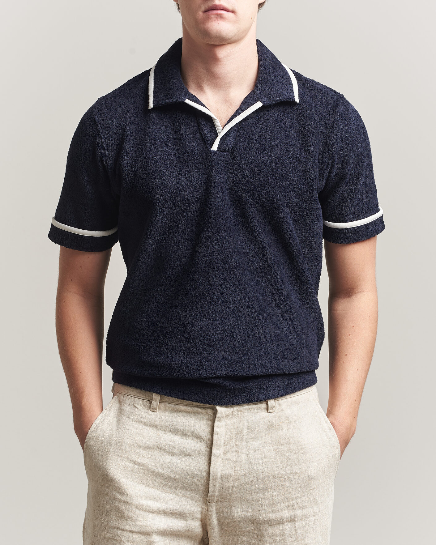 Herre | Pikéer | Orlebar Brown | Ellery Towelling Polo Night Iris