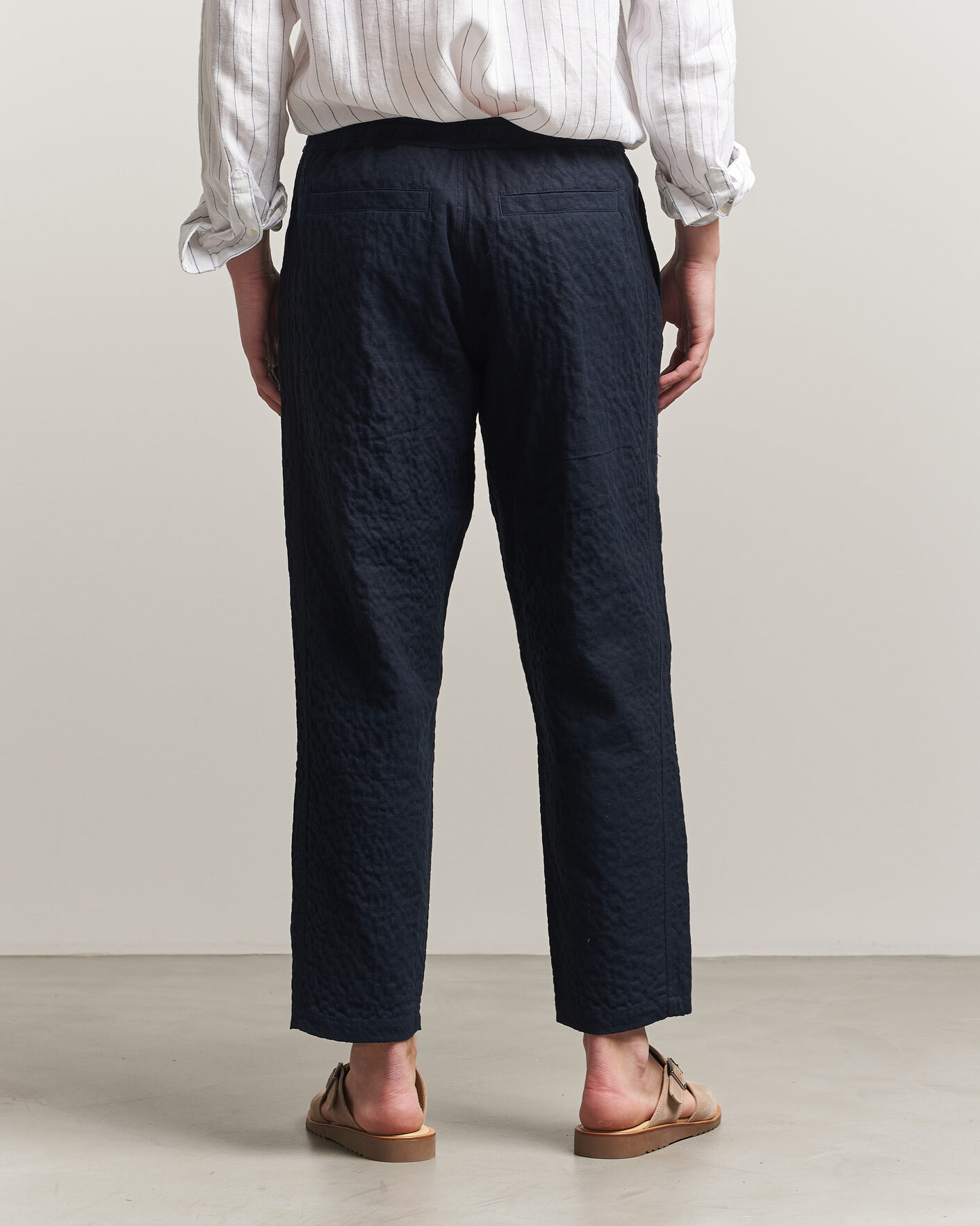 Herre | Bukser | Orlebar Brown | Sonoran Sereno Herringbone Trousers Night Iris