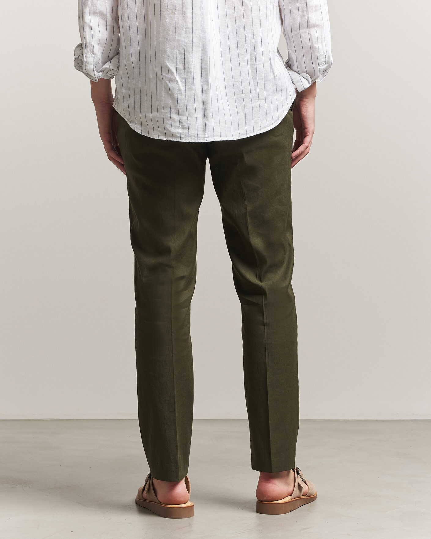 Herre | Bukser | Orlebar Brown | Ray Linen Pants Bayleaf Green