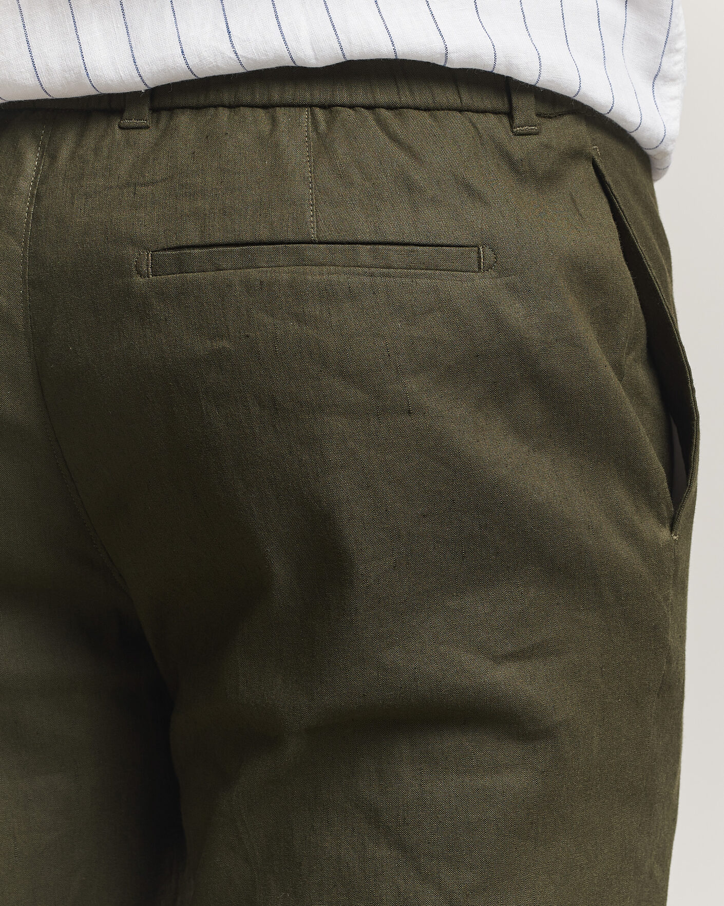 Herre | Bukser | Orlebar Brown | Ray Linen Pants Bayleaf Green