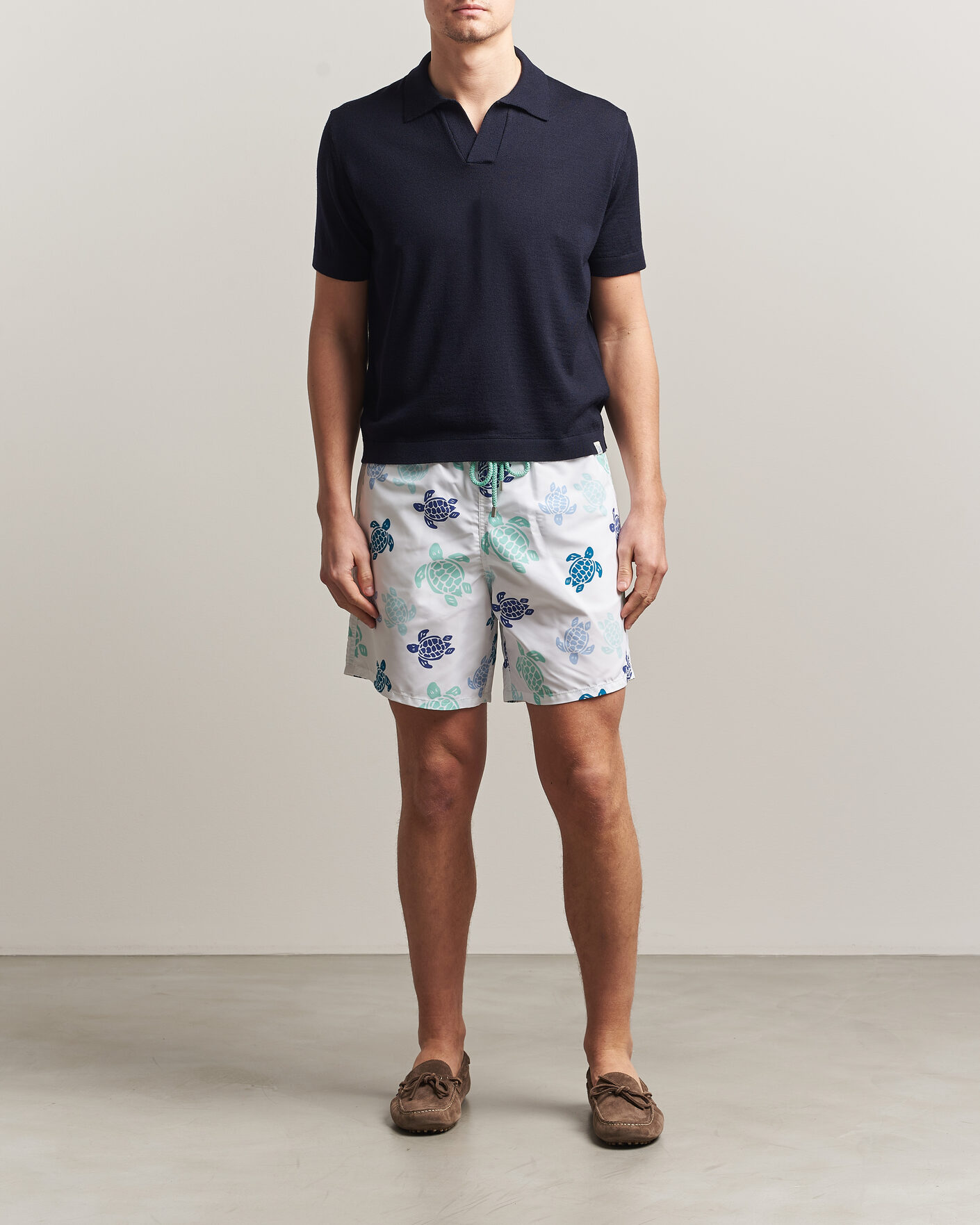 Herre | Badeshorts | Vilebrequin | Moorea Swimshorts Blanc