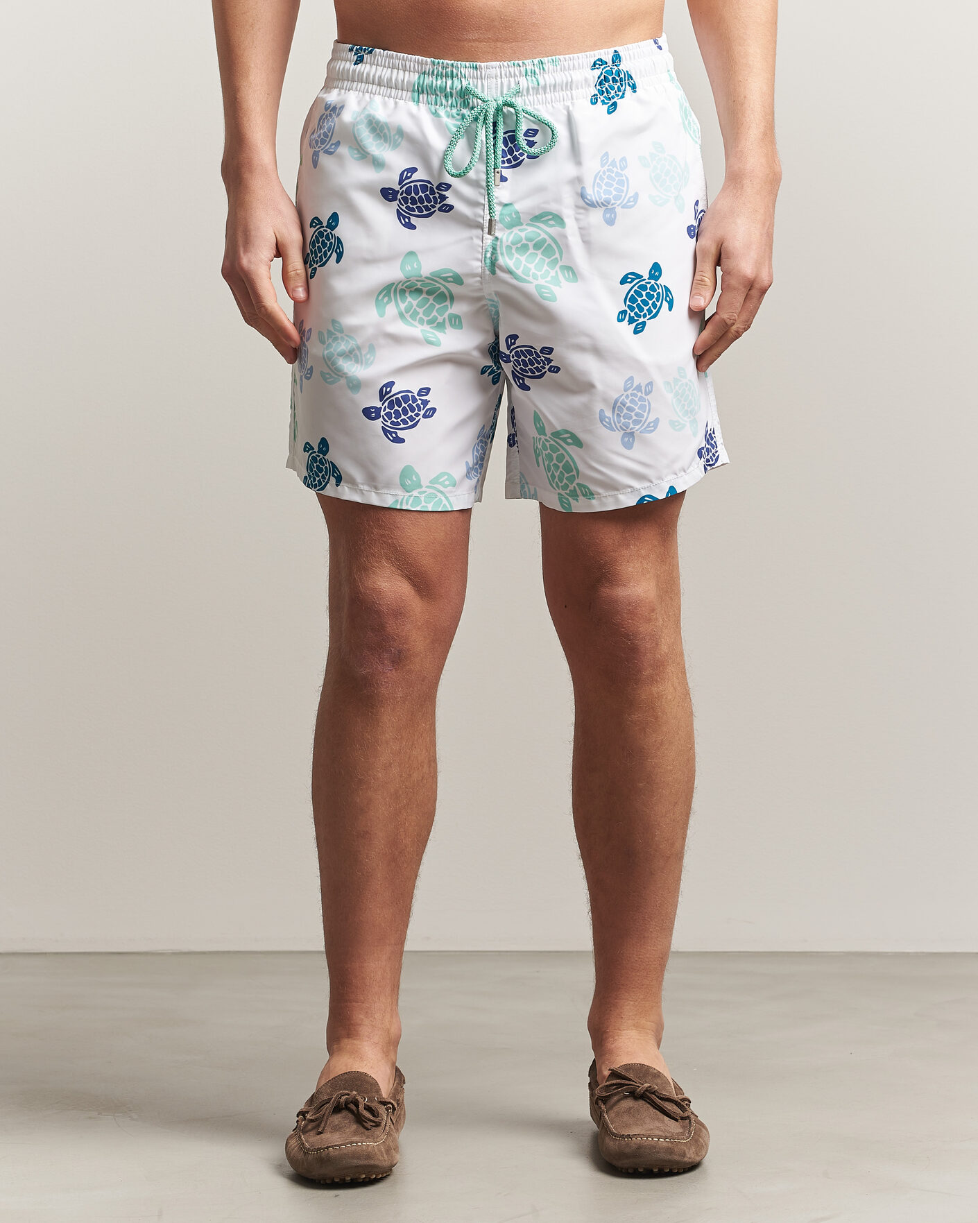 Herre | Badeshorts | Vilebrequin | Moorea Swimshorts Blanc
