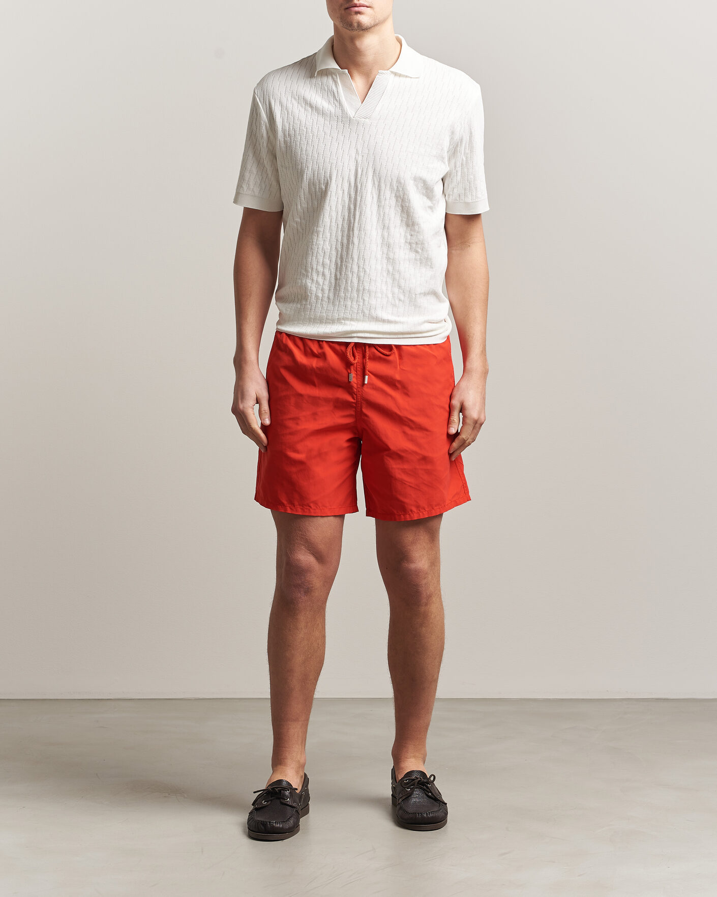 Herre | Badeshorts | Vilebrequin | Moorea Swimshorts Coquelicot