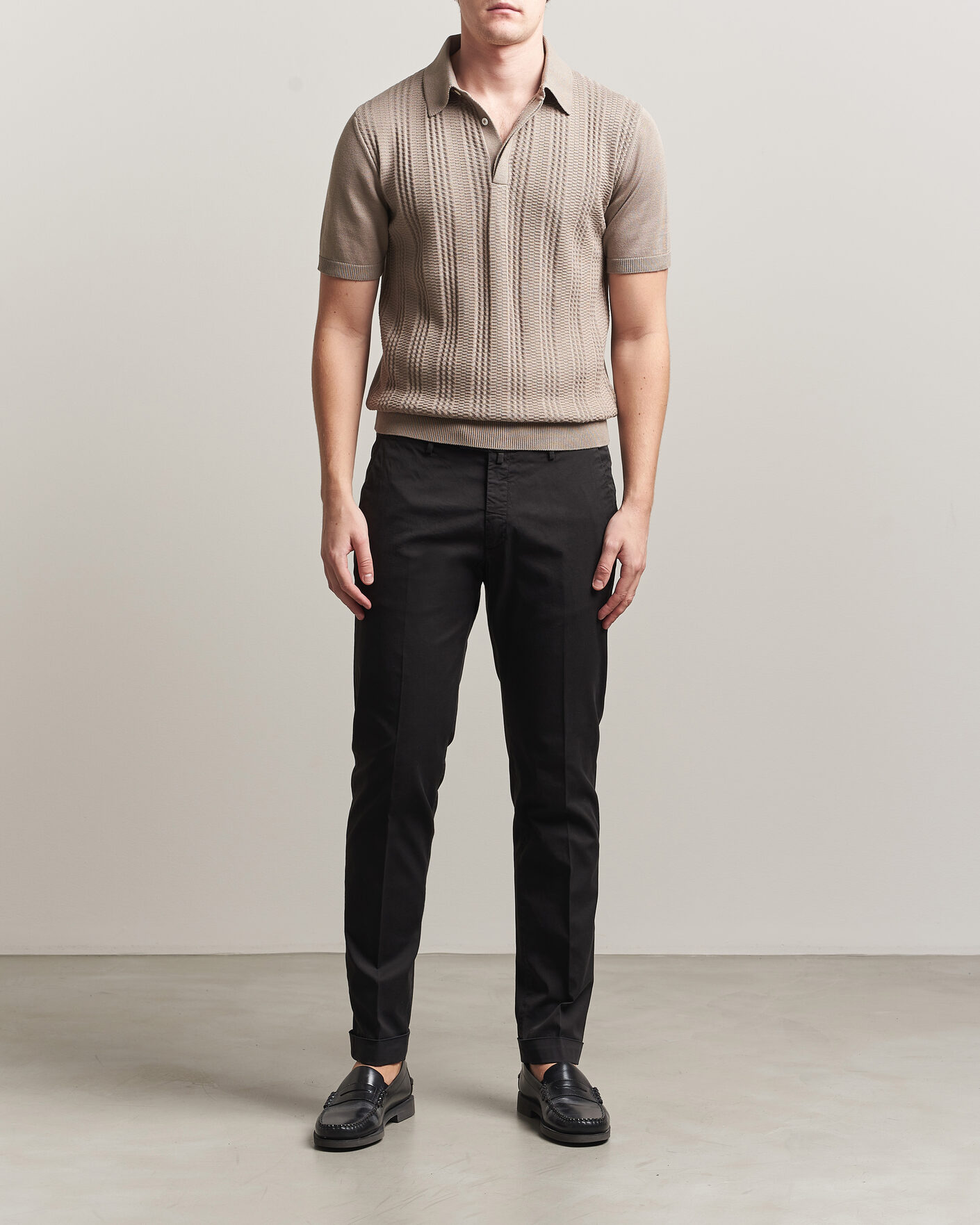 Herre | Bukser | Briglia 1949 | Slim Fit Cotton Chinos Black