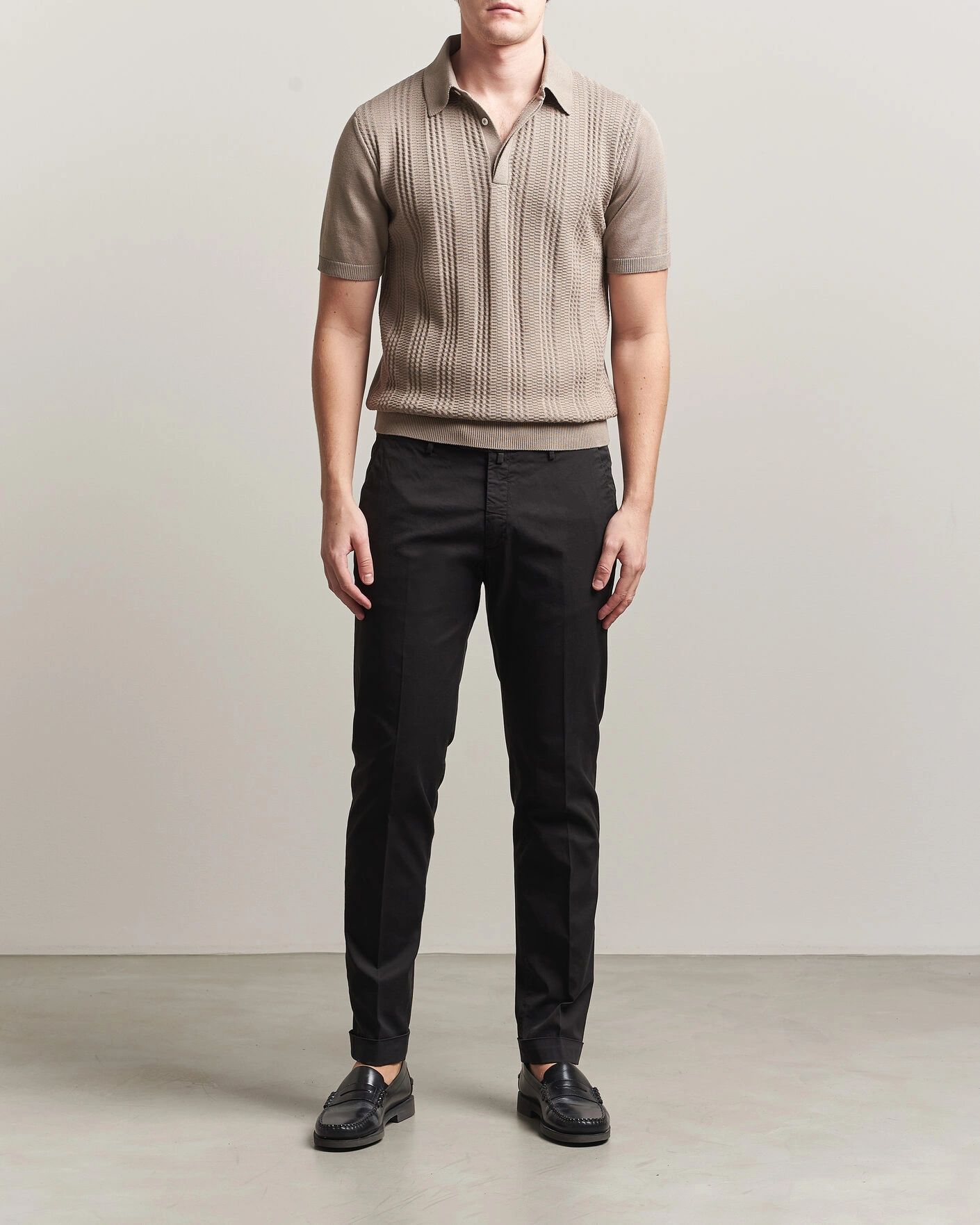 Herre | Bukser | Briglia 1949 | Slim Fit Cotton Chinos Black