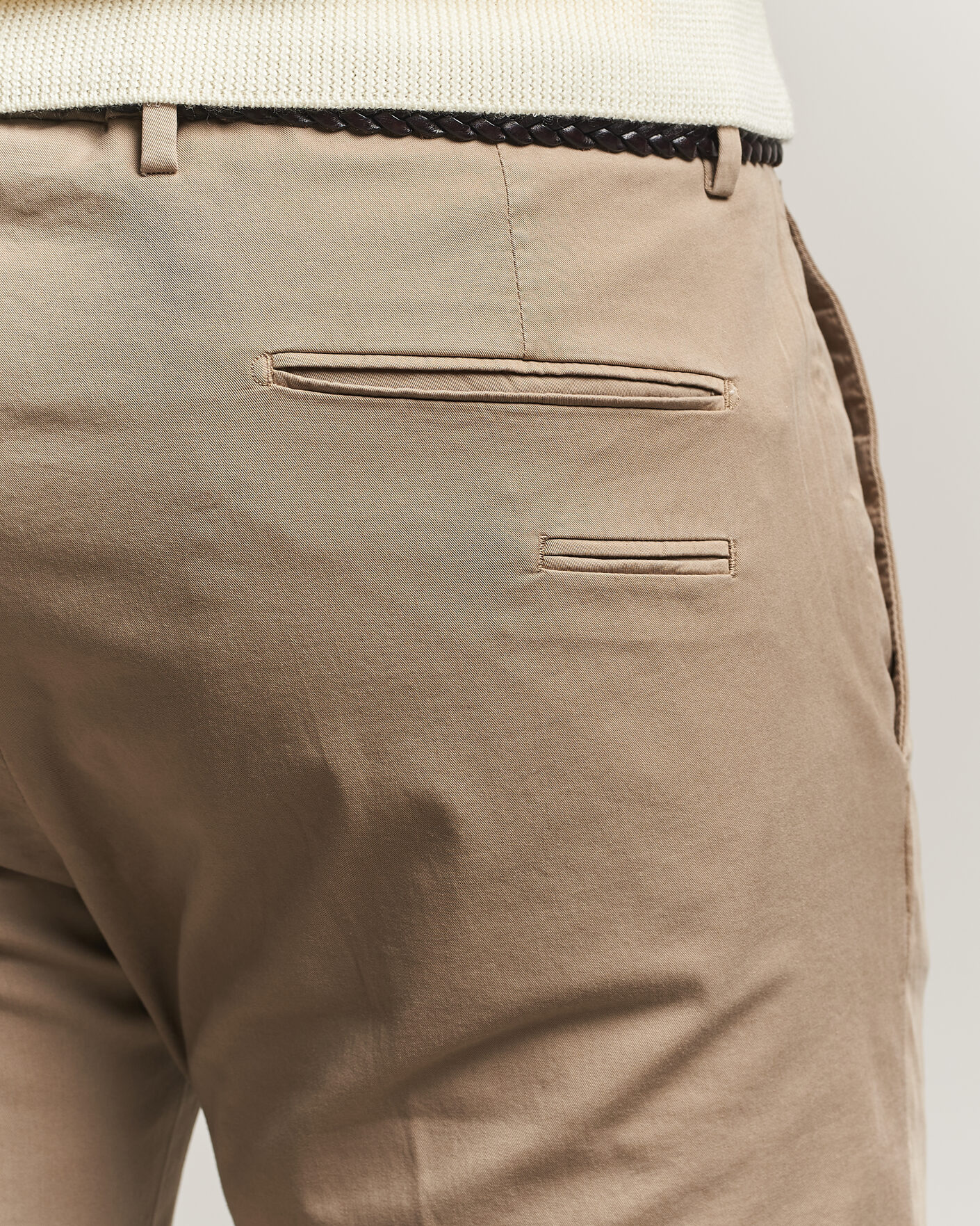 Herre | Bukser | Briglia 1949 | Slim Fit Cotton Chinos Taupe