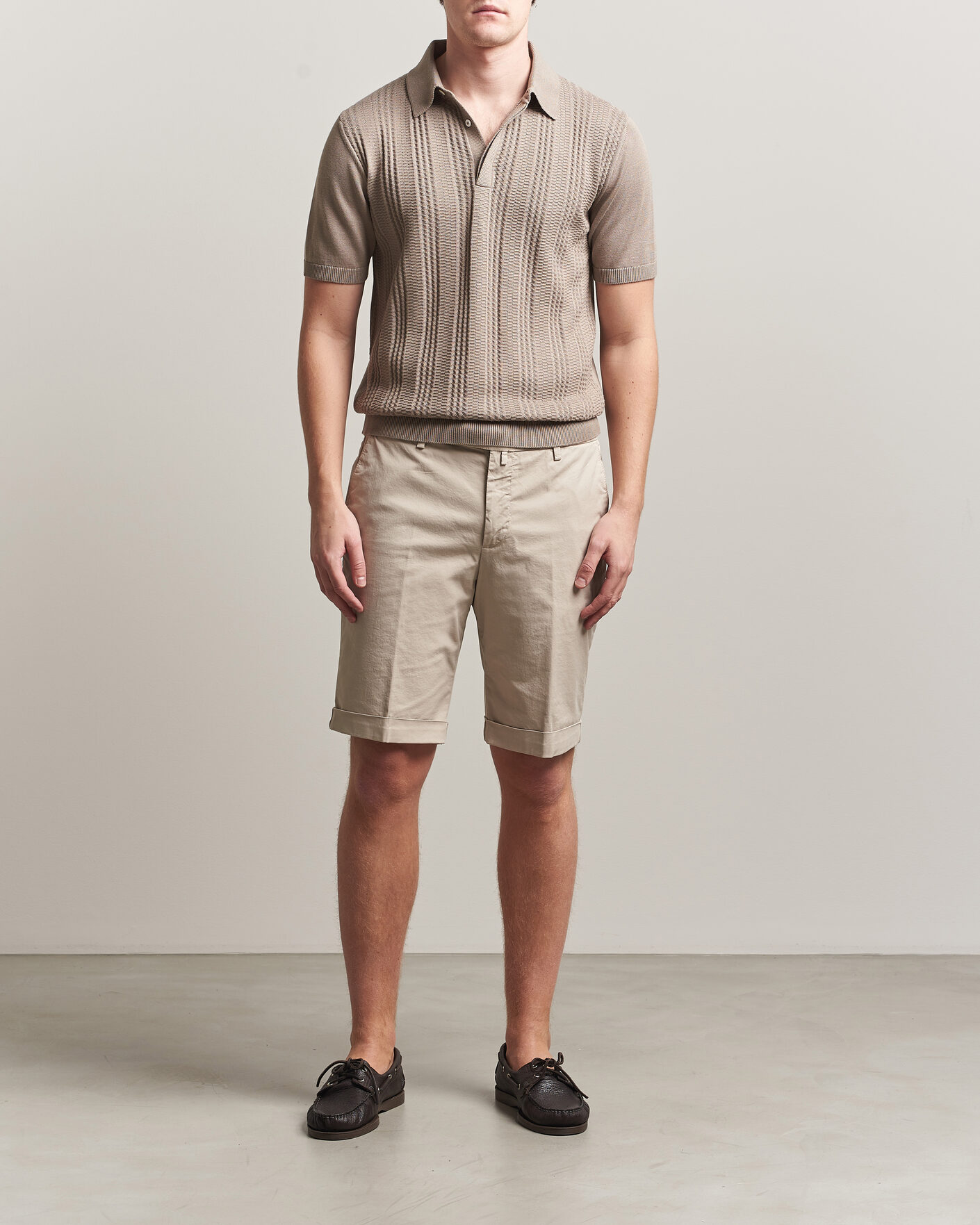 Herre | Shorts | Briglia 1949 | Cotton Stretch Shorts Beige