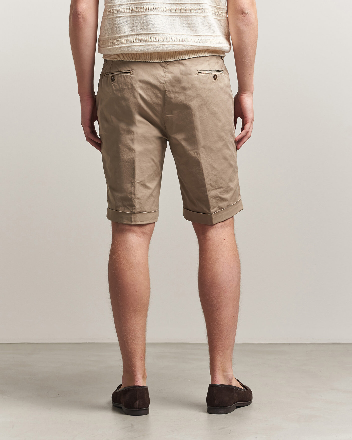 Herre | Shorts | Briglia 1949 | Cotton Stretch Shorts Taupe