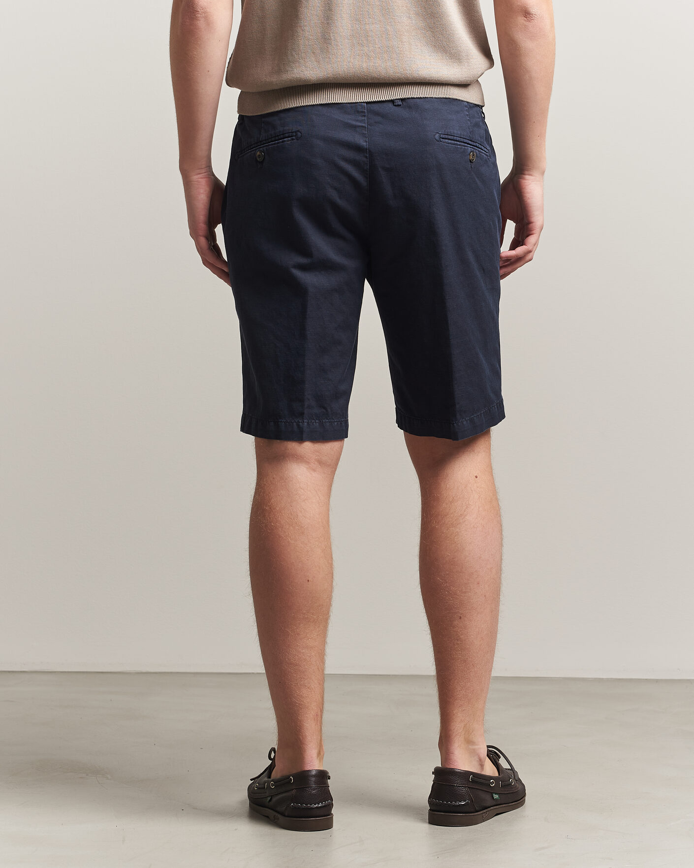 Herre | Shorts | Briglia 1949 | Cotton/Linen Drawstring Shorts Navy