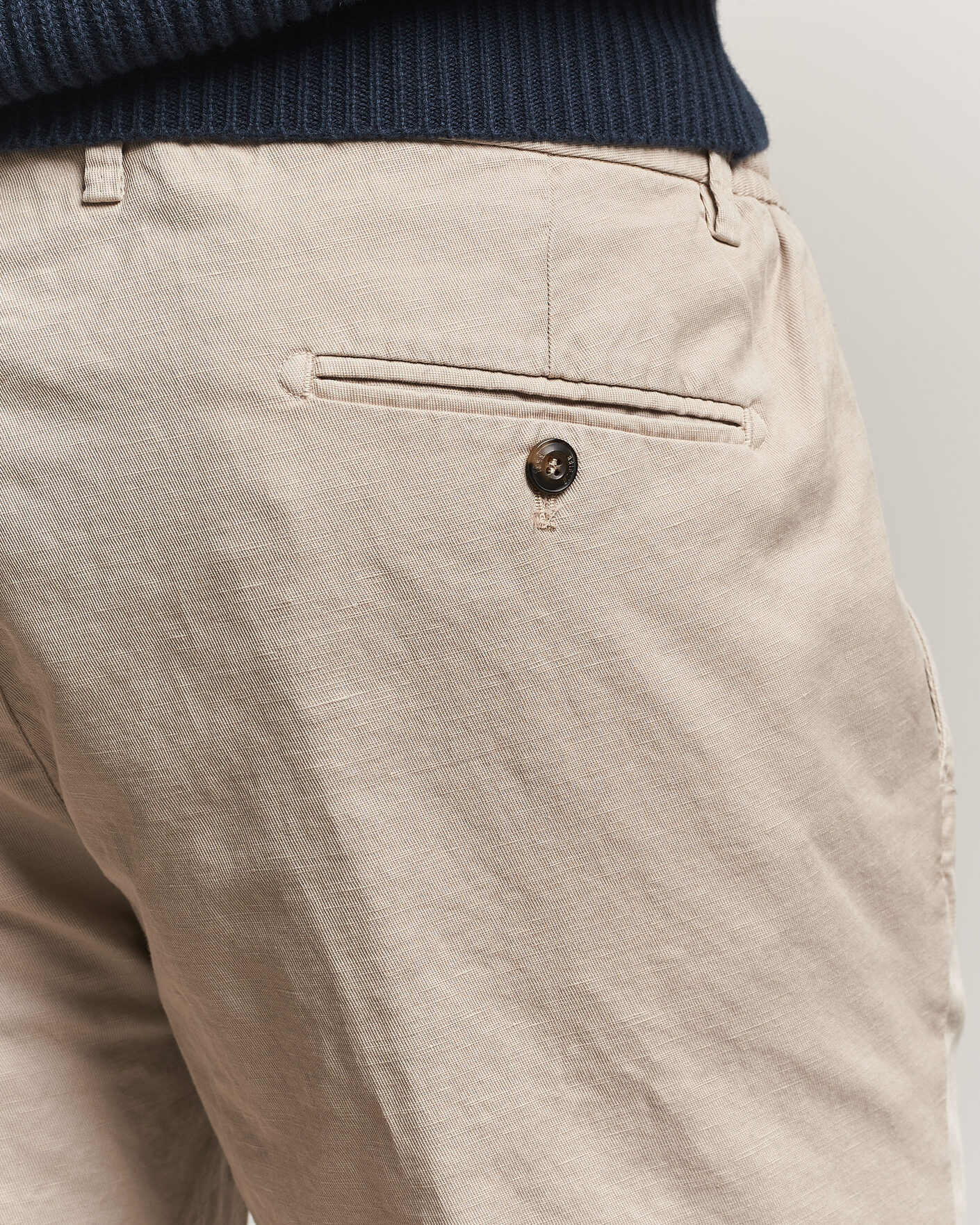 Herre | Shorts | Briglia 1949 | Cotton/Linen Drawstring Shorts Beige