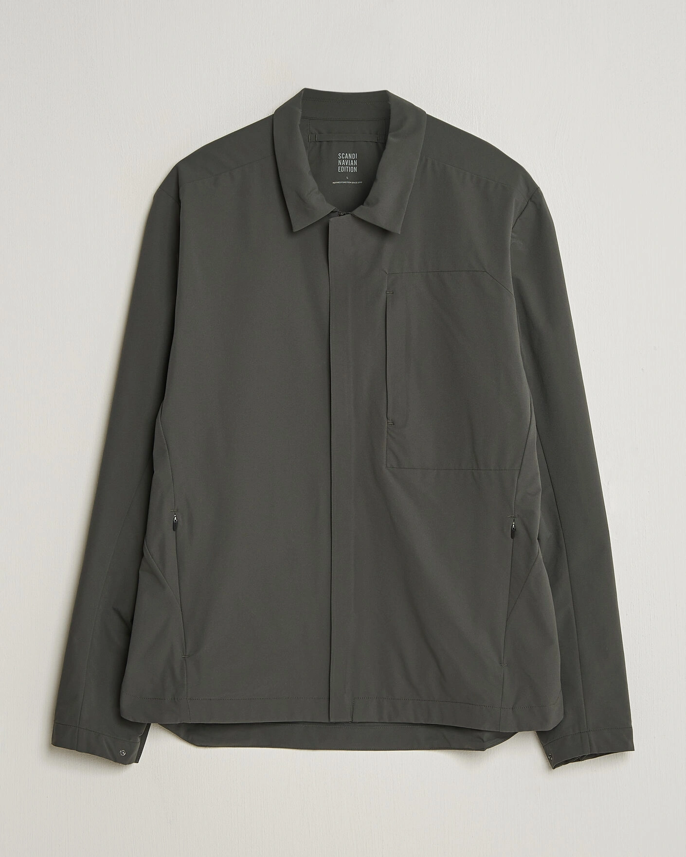 Herre | Jakker | Scandinavian Edition | Merge II Stretch Shirt Jacket Dark Olive