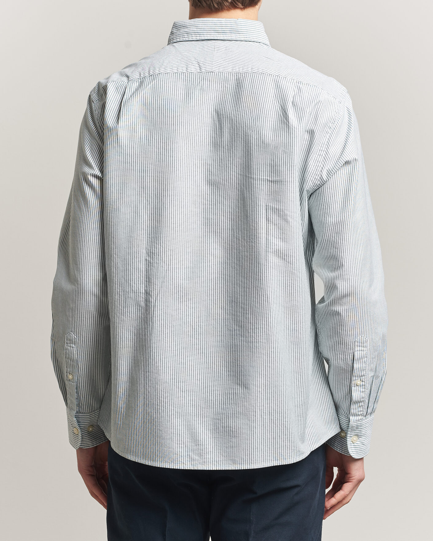 Herre | Skjorter | Charles Tyrwhitt | Button Down Stretch Oxford Shirt Green/White