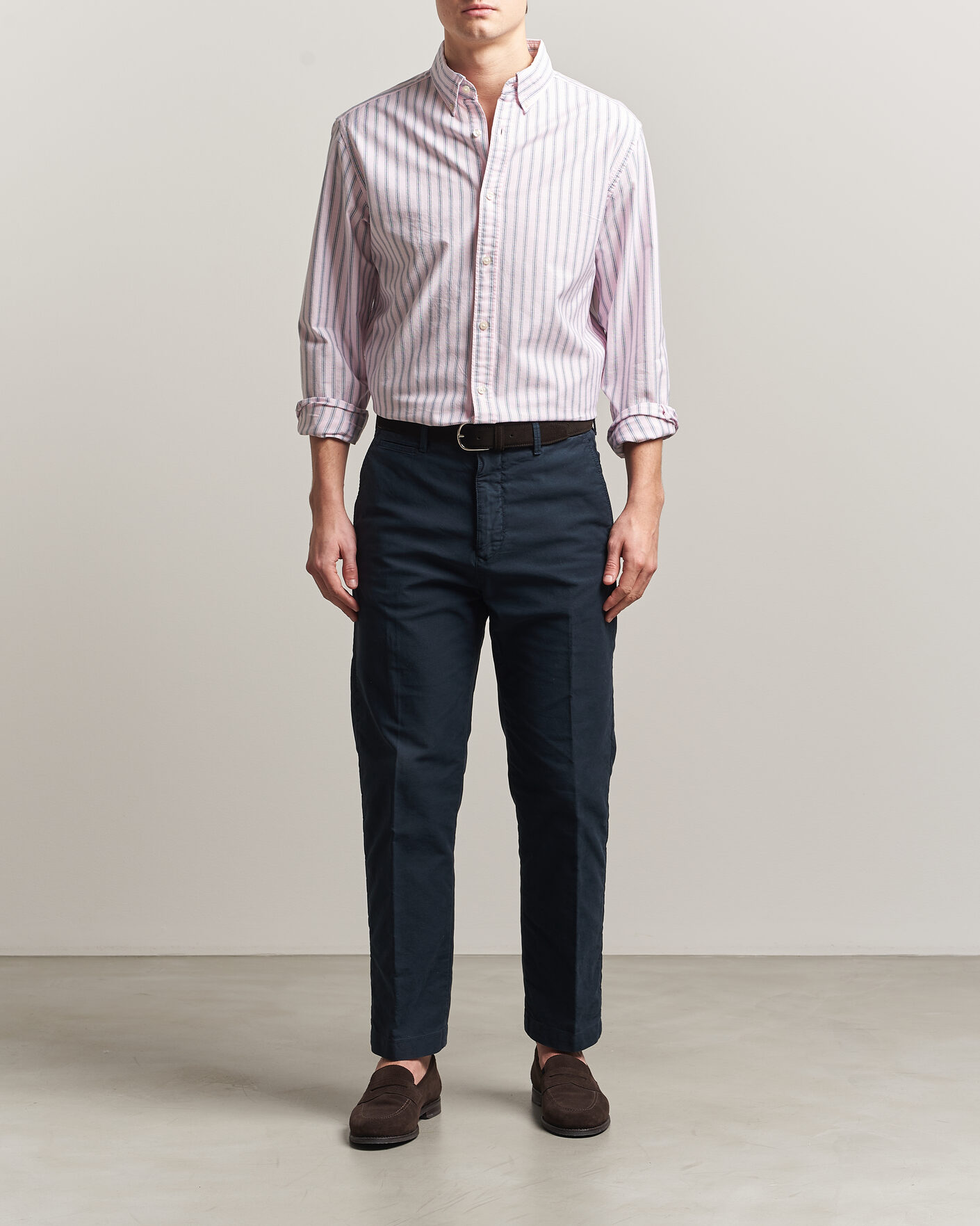 Herre | Skjorter | Charles Tyrwhitt | Button Down Stretch Oxford Shirt Light Pink