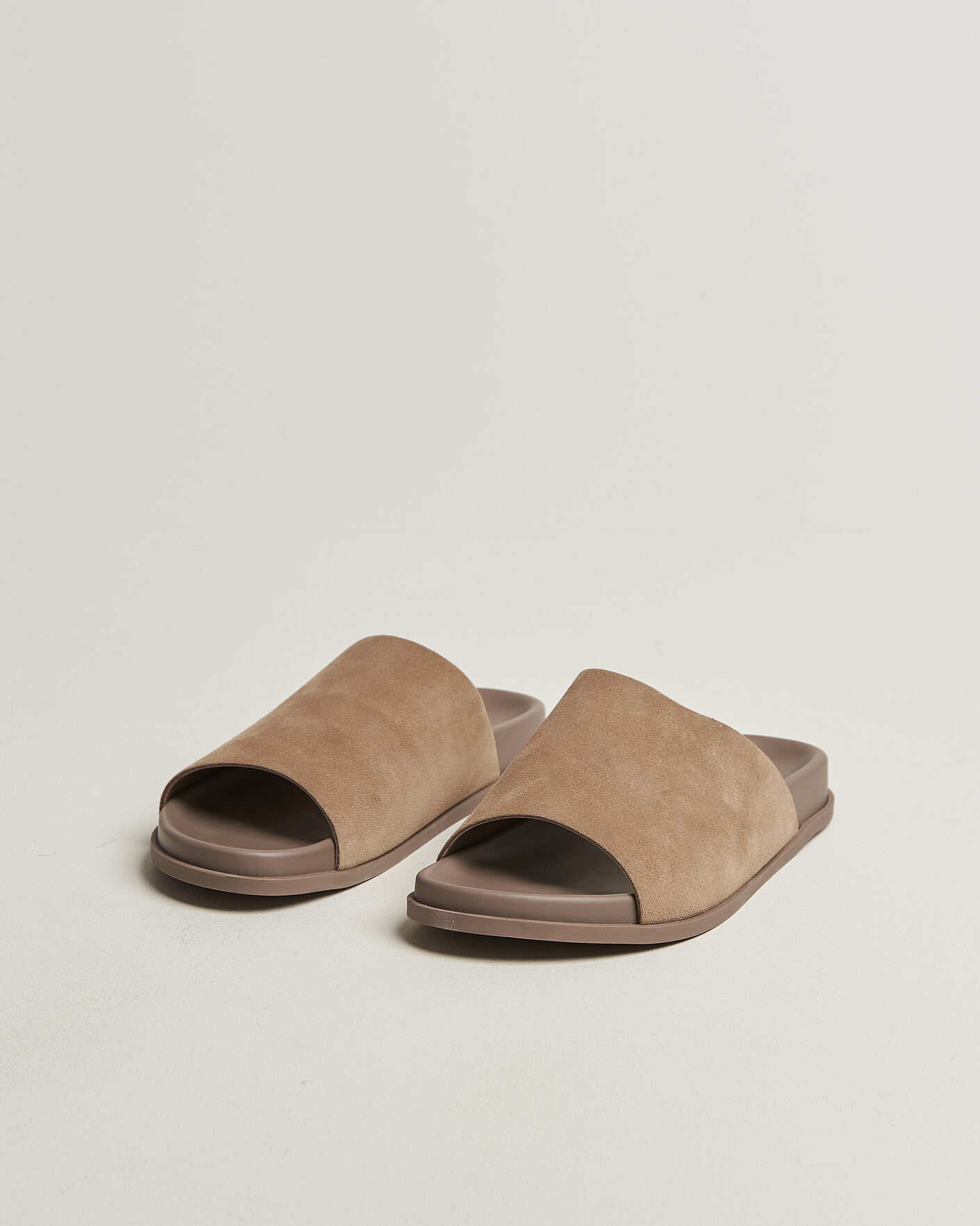Herre | Sandaler og tøfler | Thera's | Classic Slide Sandals Stone Suede