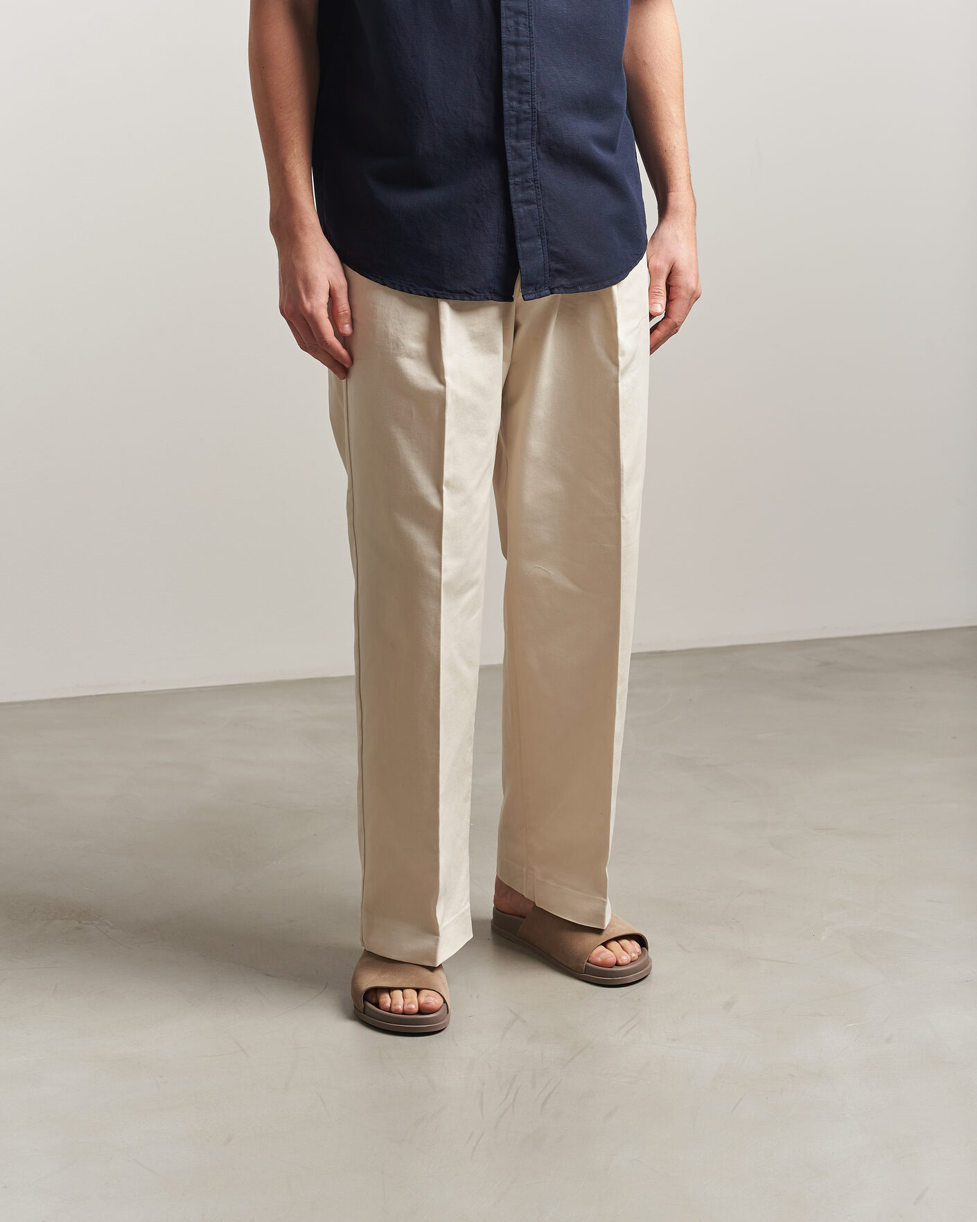 Herre | Sandaler og tøfler | Thera's | Classic Slide Sandals Stone Suede