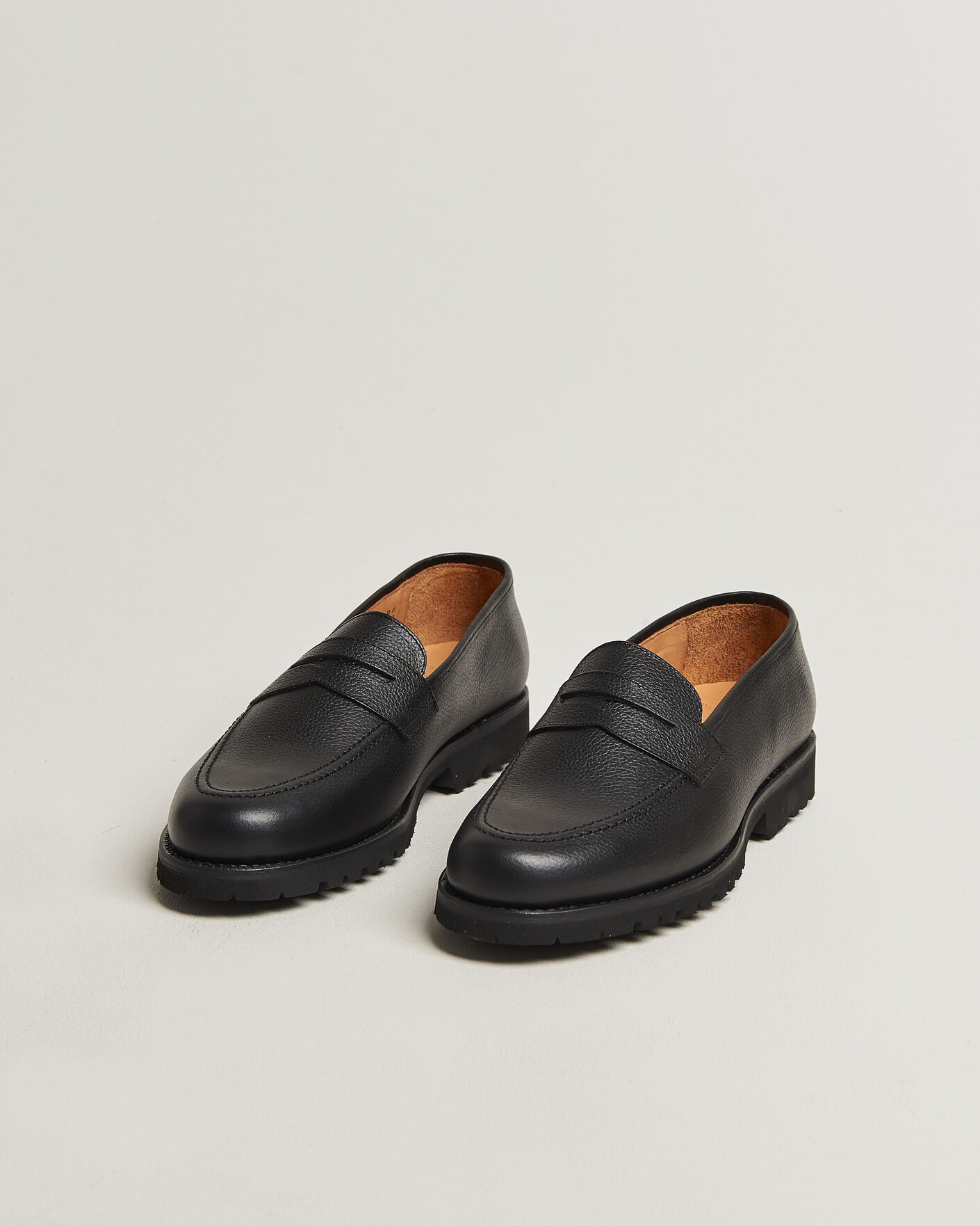 Herre | Loafers | Myrqvist | Stenhammar II Vibram Loafer Black Grained Calf