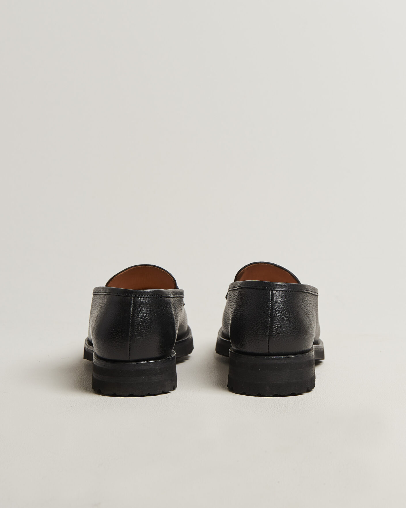 Herre | Loafers | Myrqvist for Care of Carl | Myrqvist Stenhammar II Vibram Loafer Black Grained Calf