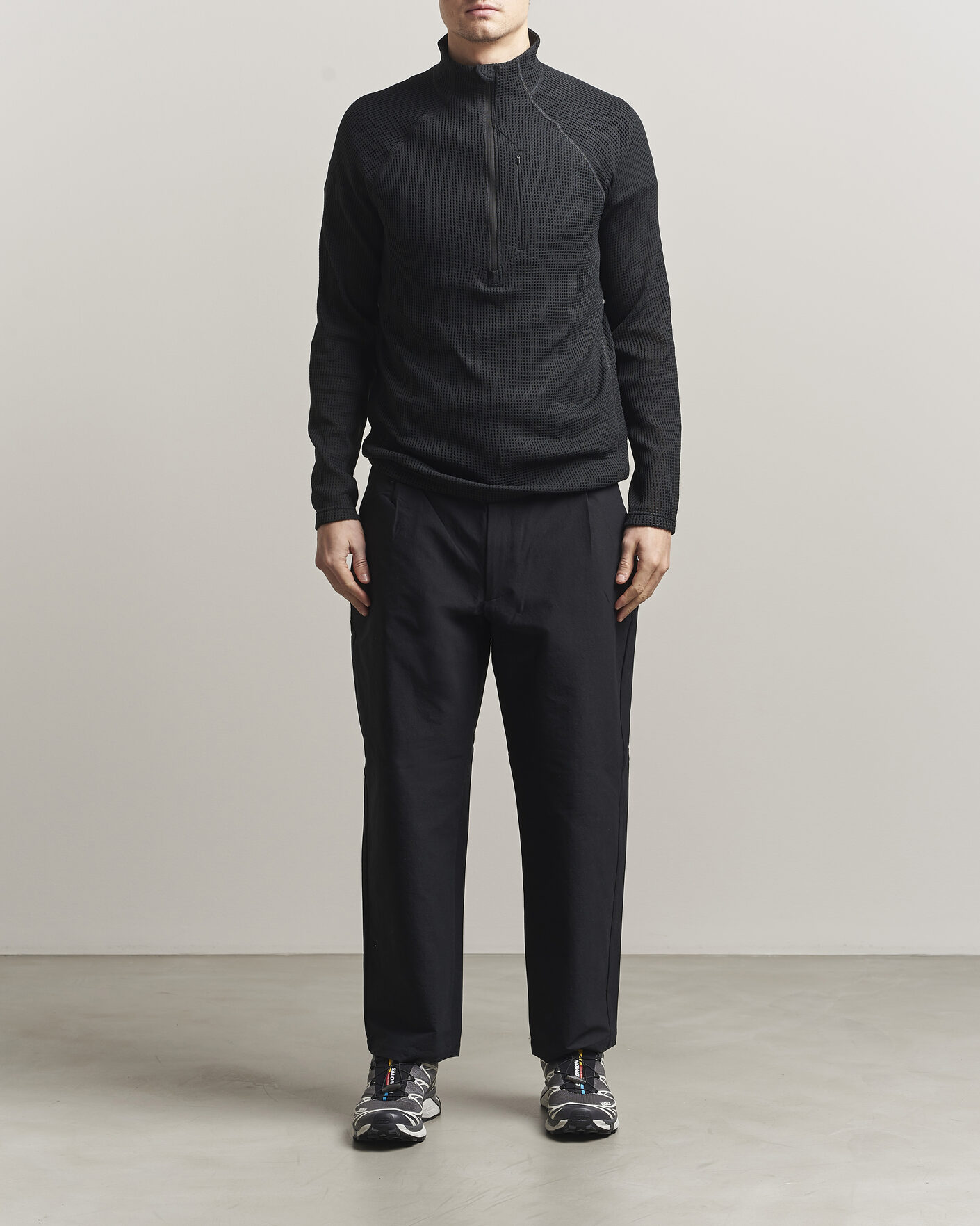 Herre | Gensere | Houdini | Pace Flow Half Zip True Black