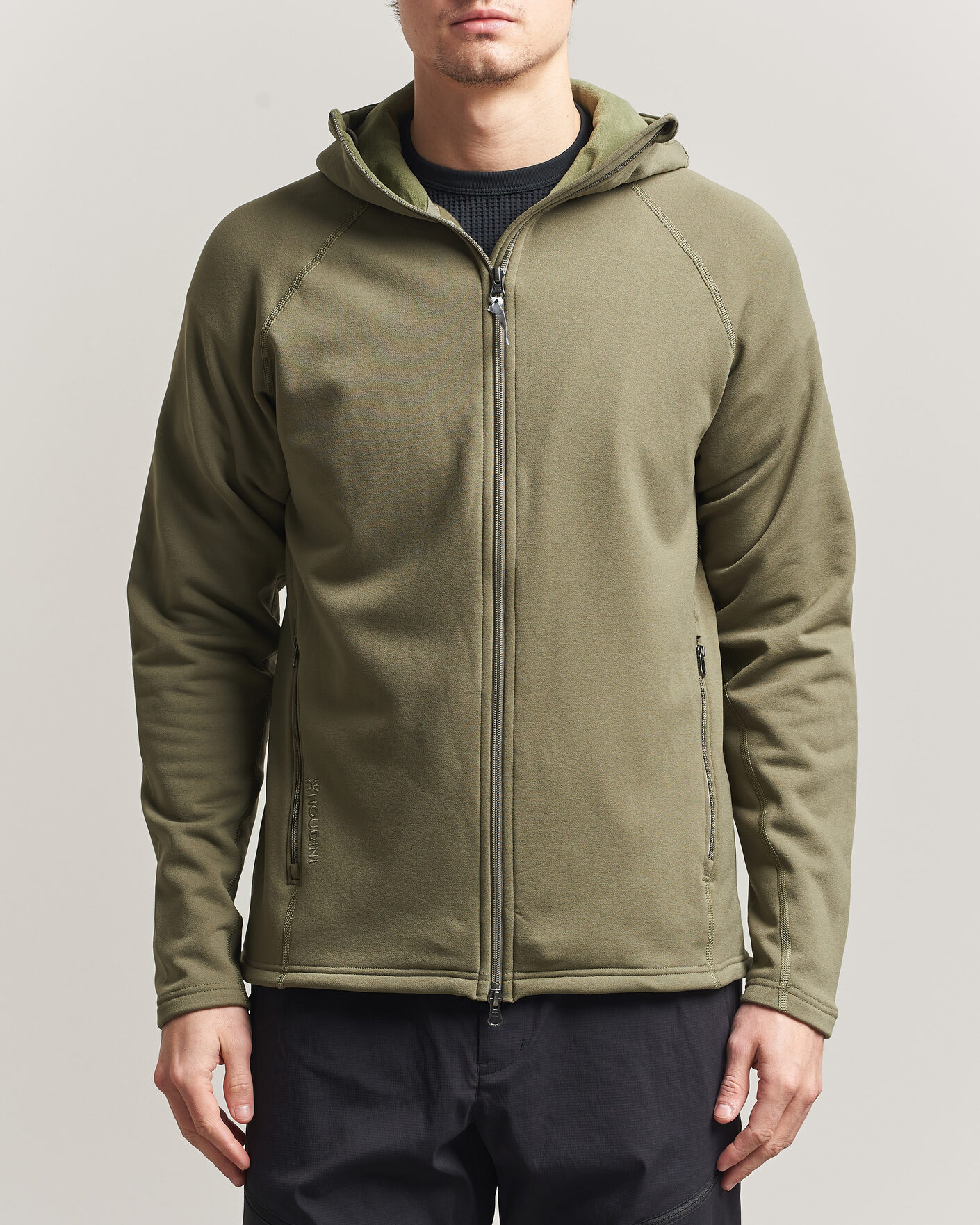 Herre | Gensere | Houdini | Power Up Houdi Sage Green