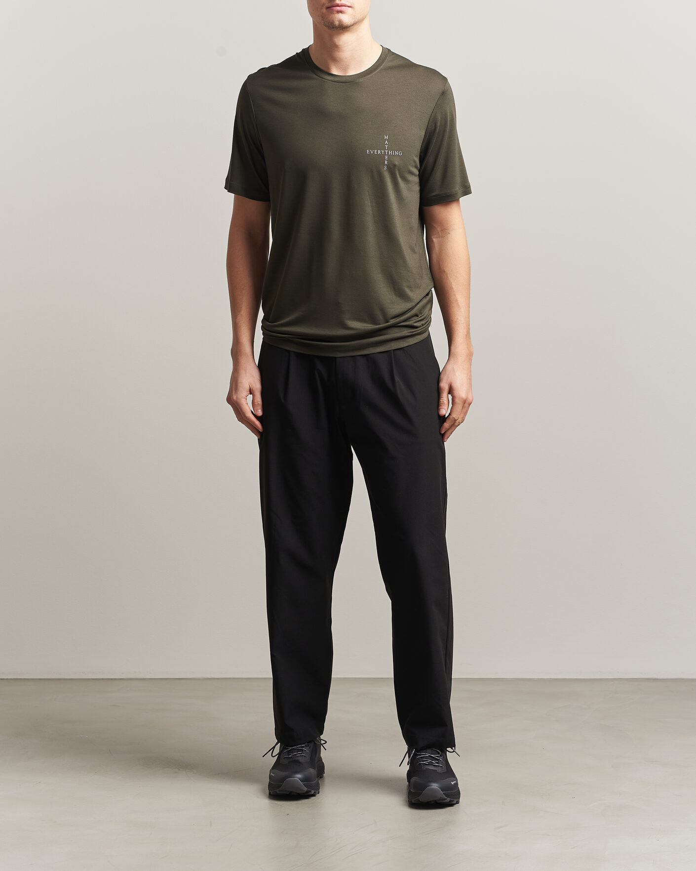 Herre | T-Shirts | Houdini | Tree Message T-Shirt Green Illusion