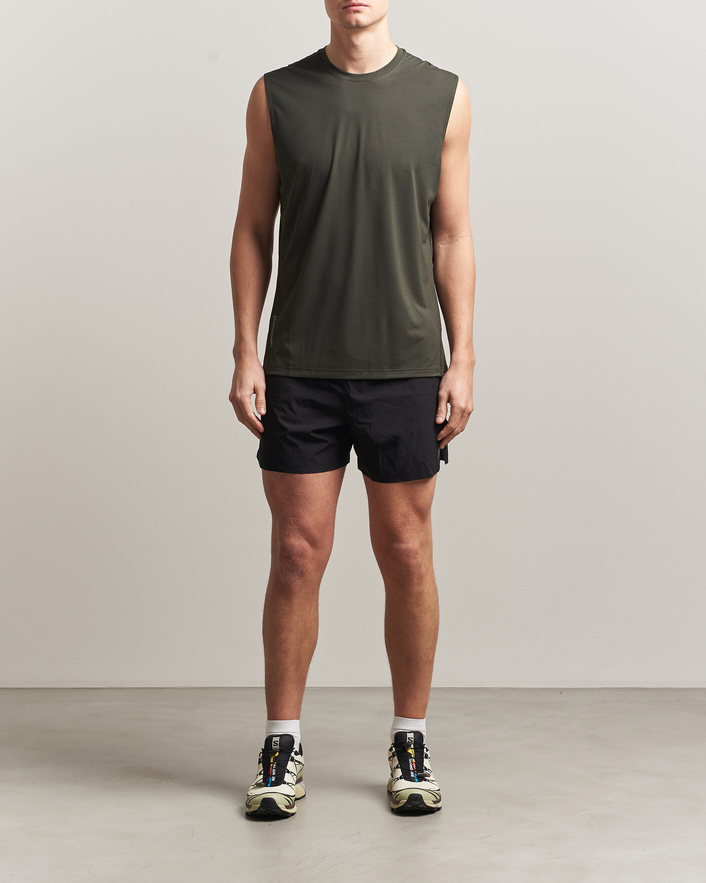 Herre | T-Shirts | Houdini | Pace Air Tank Green Illusion