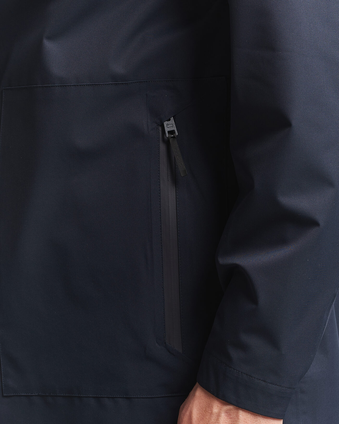 Herre | Jakker | Woolrich | Two Layer 2 in 1 Carcoat Melton Blue