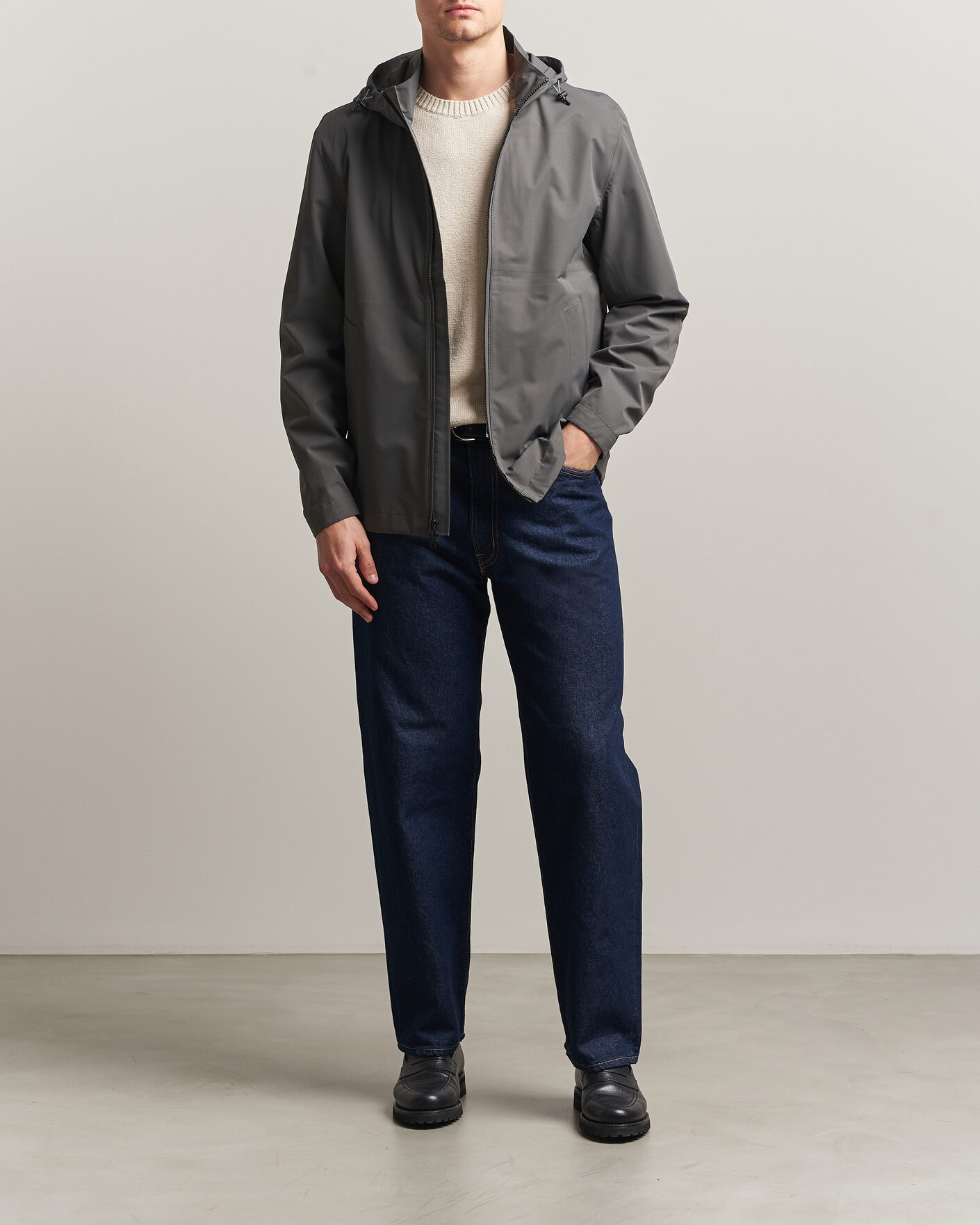 Herre | Jakker | Woolrich | Two Layer Pacific Jacket Grey Shadow
