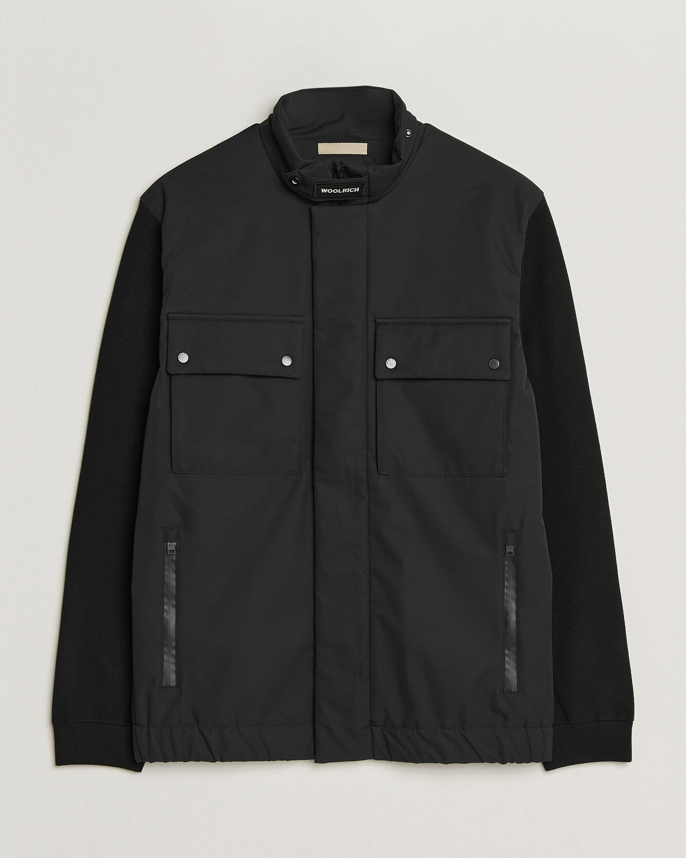 Herre | Jakker | Woolrich | Two Layers Hybrid Jacket Black