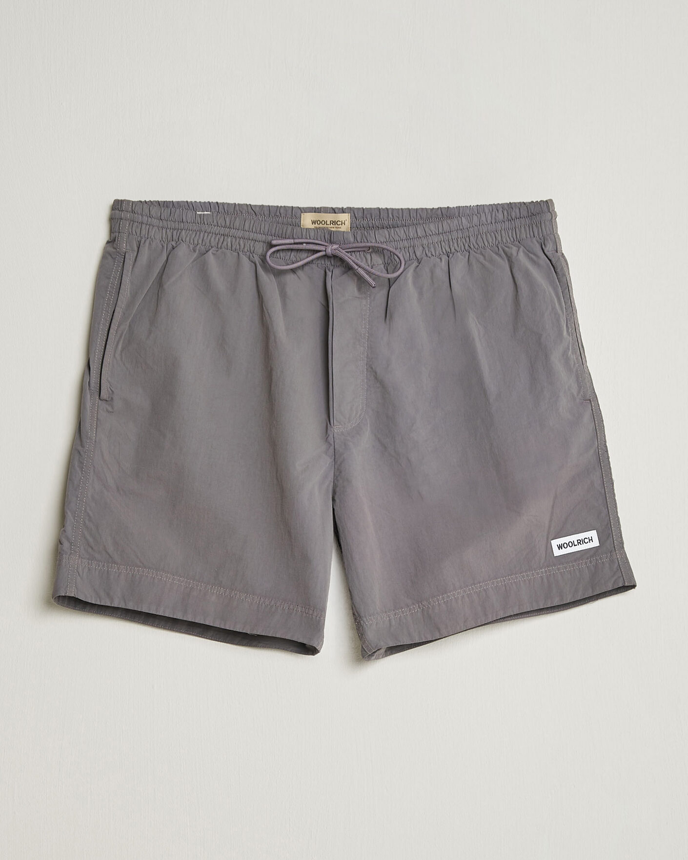 Herre | Badeshorts | Woolrich | Solid Garment Dyed Swimshorts Chark