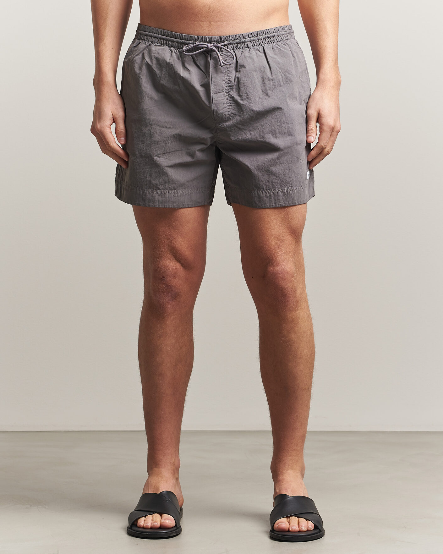 Herre | Badeshorts | Woolrich | Solid Garment Dyed Swimshorts Chark