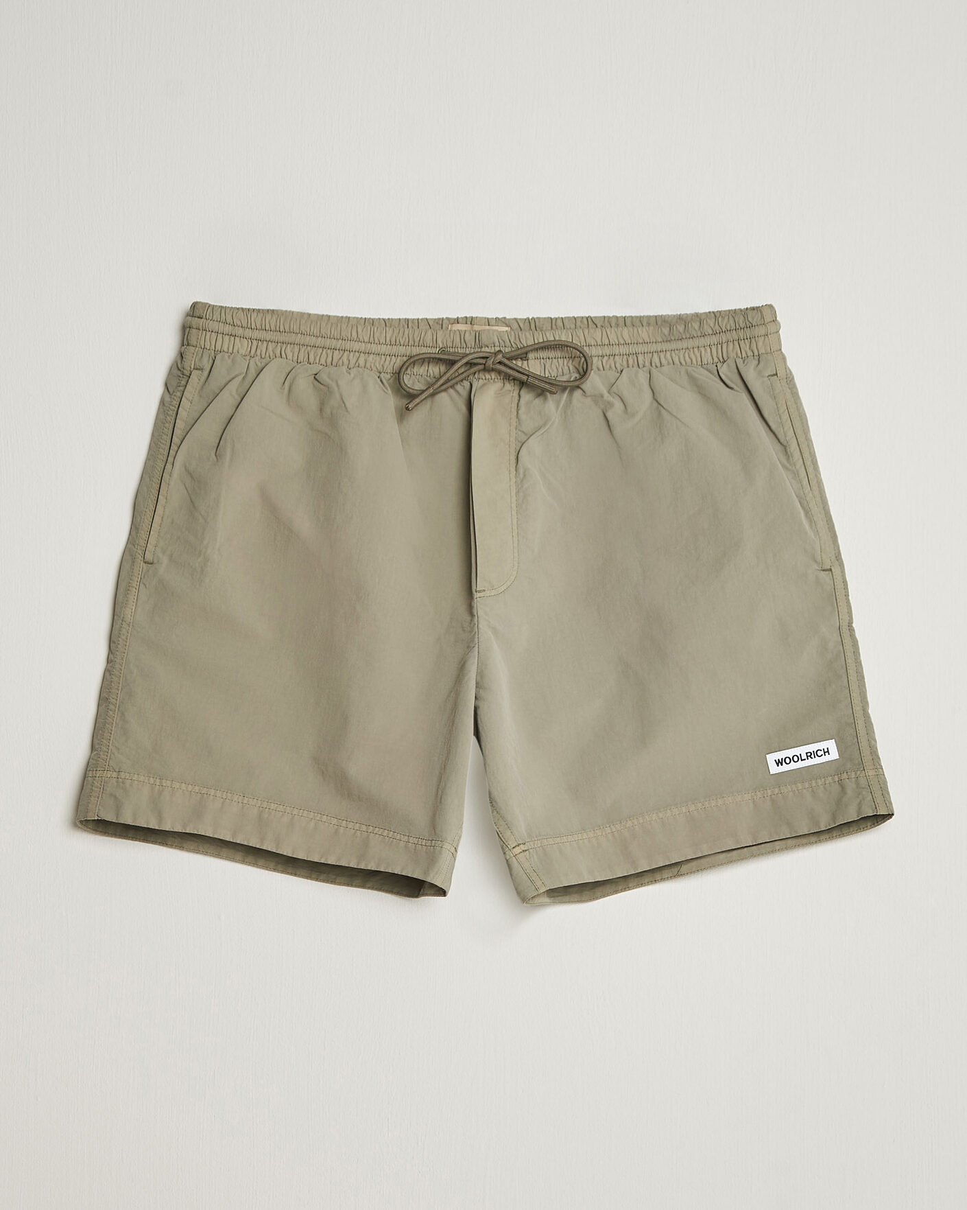 Herre | Woolrich Solid Garment Dyed Swimshorts Smokey Olive | Woolrich | Solid Garment Dyed Swimshorts Smokey Olive