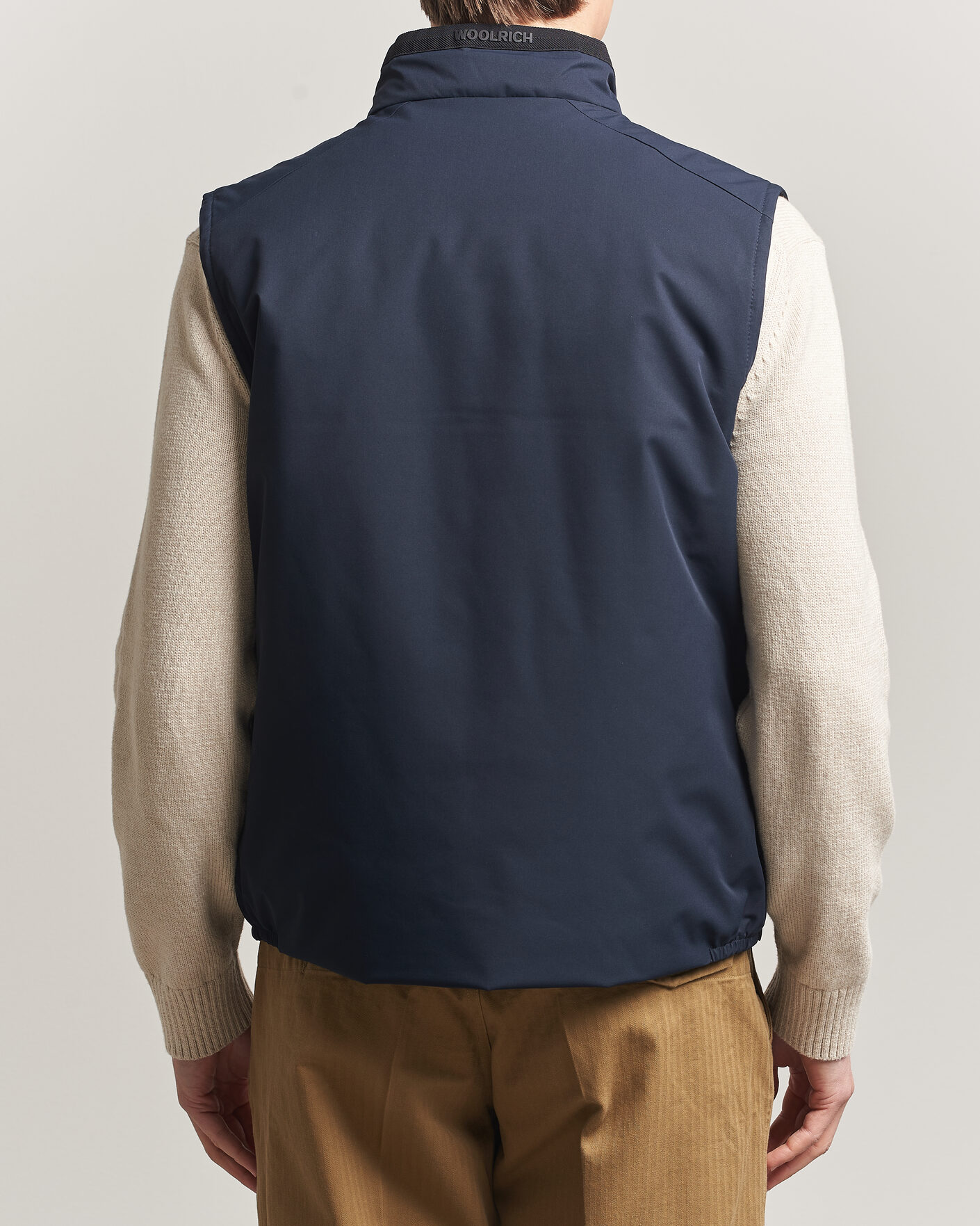 Herre | Vester | Woolrich | Two Layer Sailing Vest Melton Blue