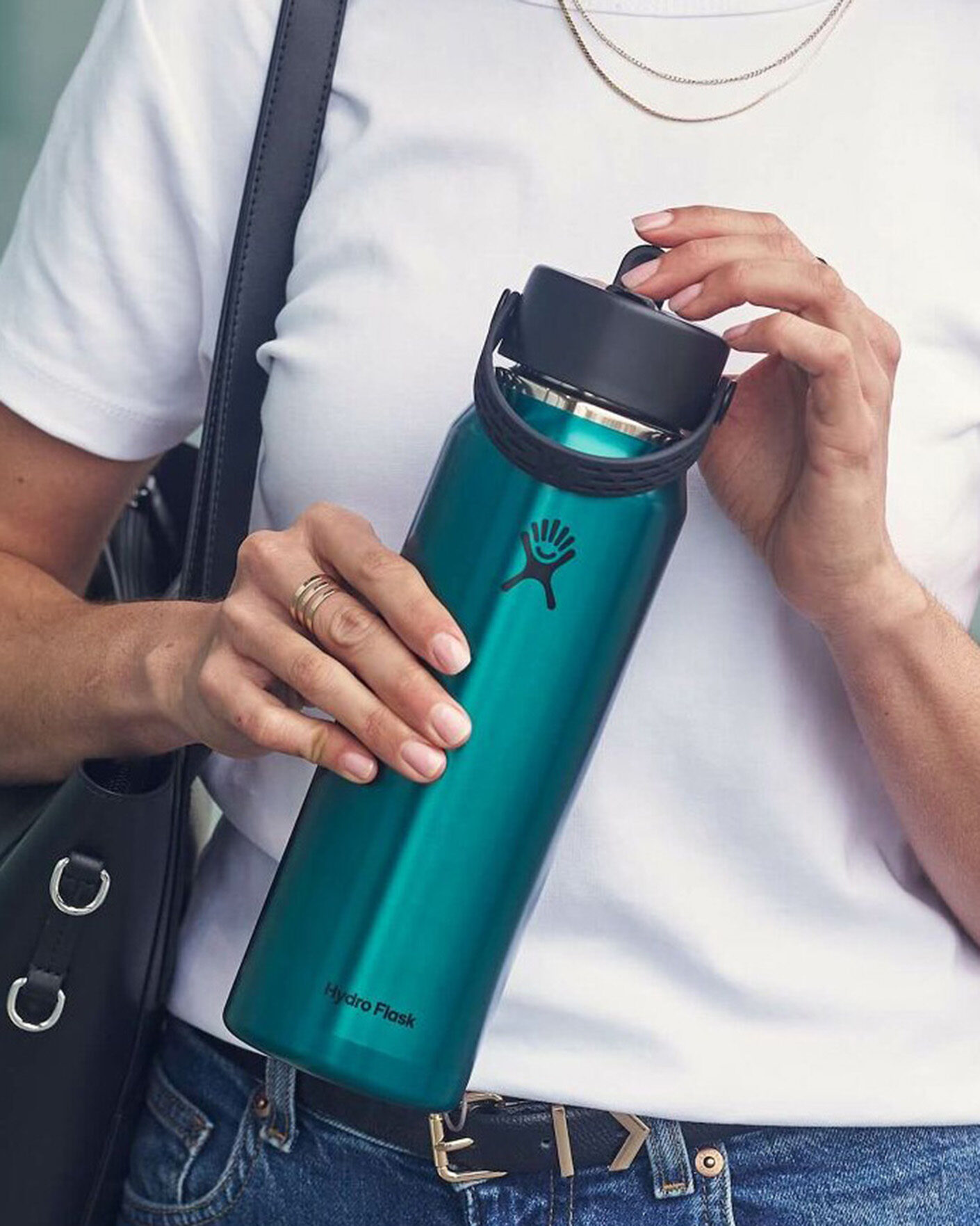 Herre | Outdoor living | Hydro Flask | Lightweight Flex Straw 32oz Bottle Emerald Green
