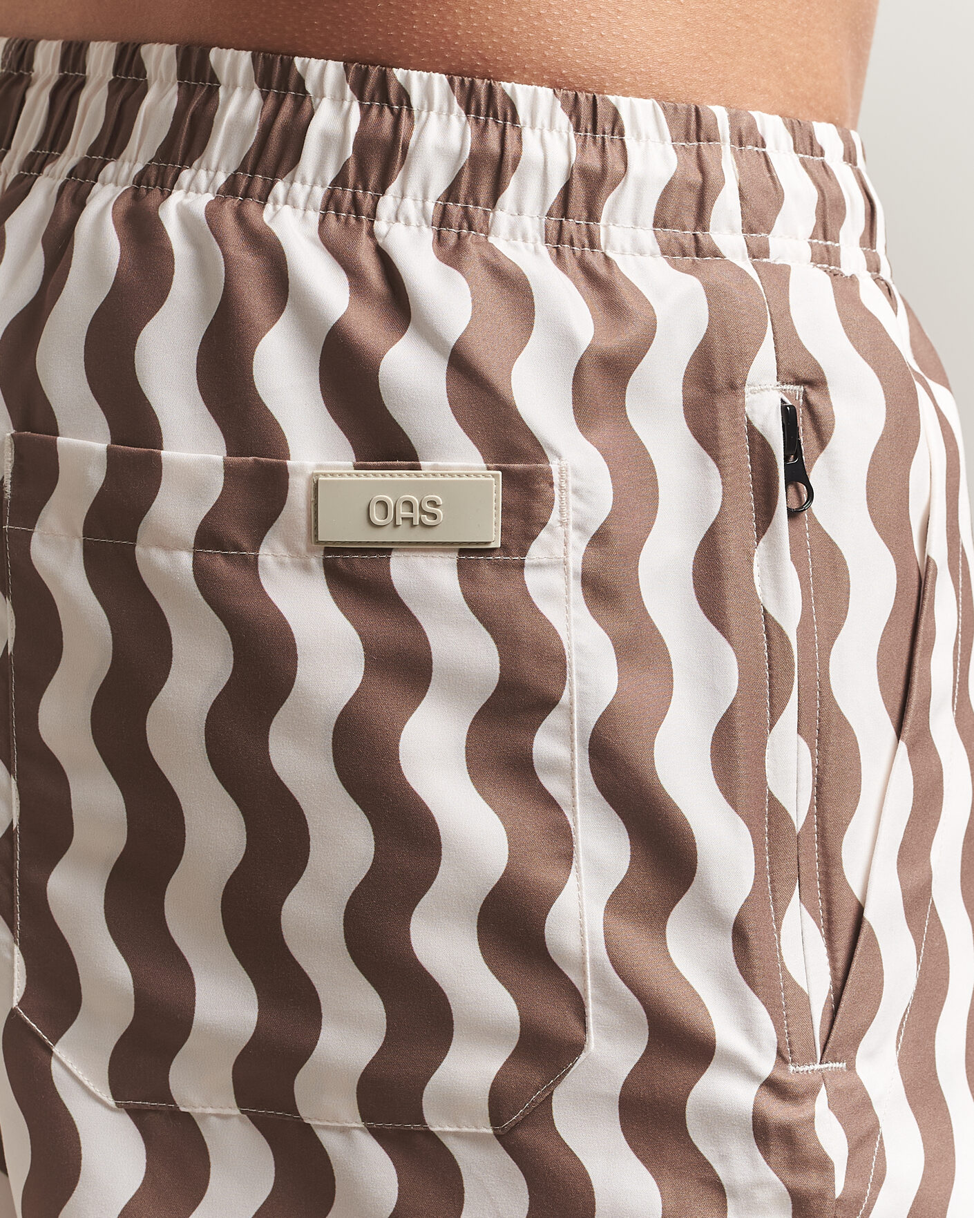 Herre | Badeshorts | OAS | Printed Swimshorts Fine Waver